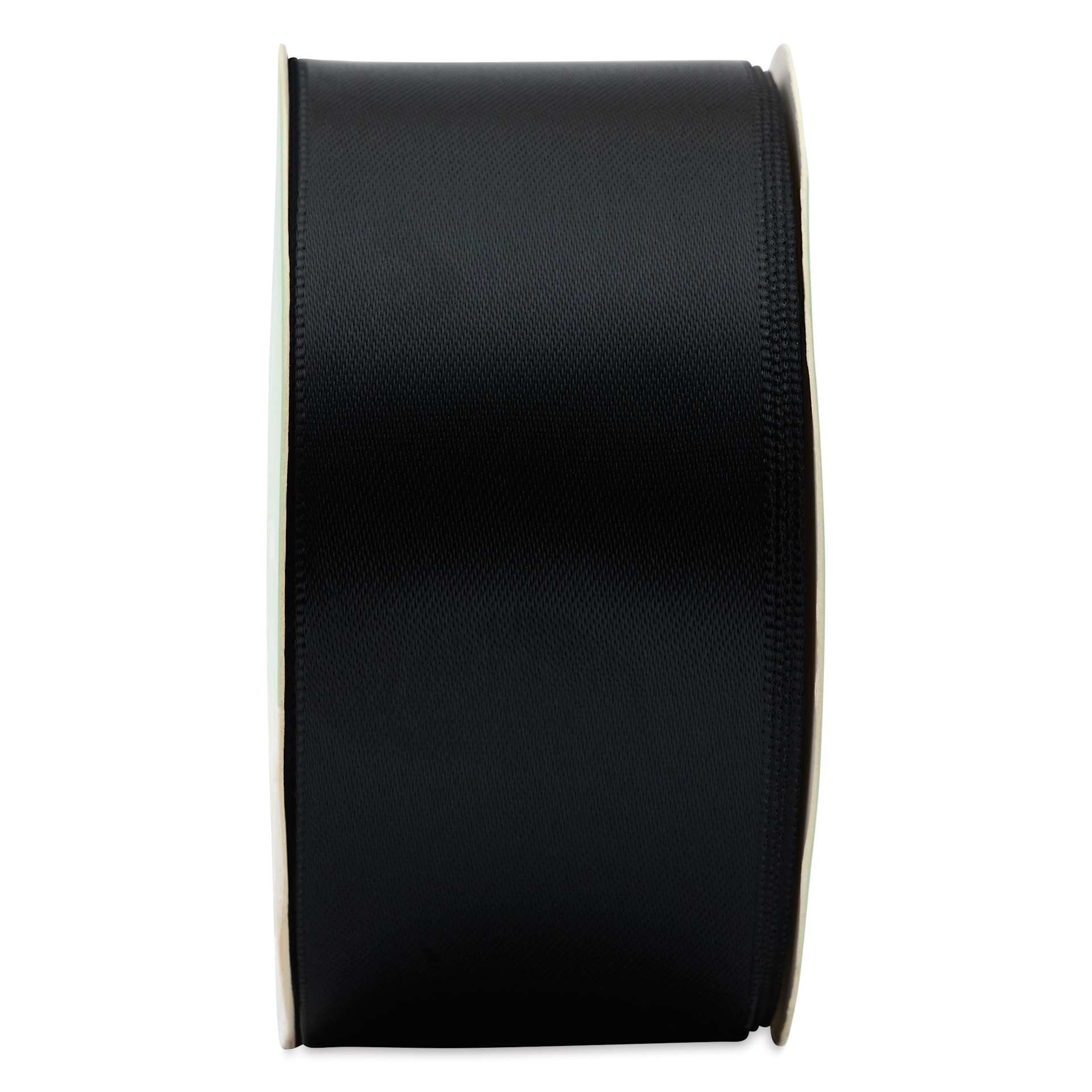 Morex Recycled Double Faced Satin Ribbon - Black, 1-1/2" x 10 yd
