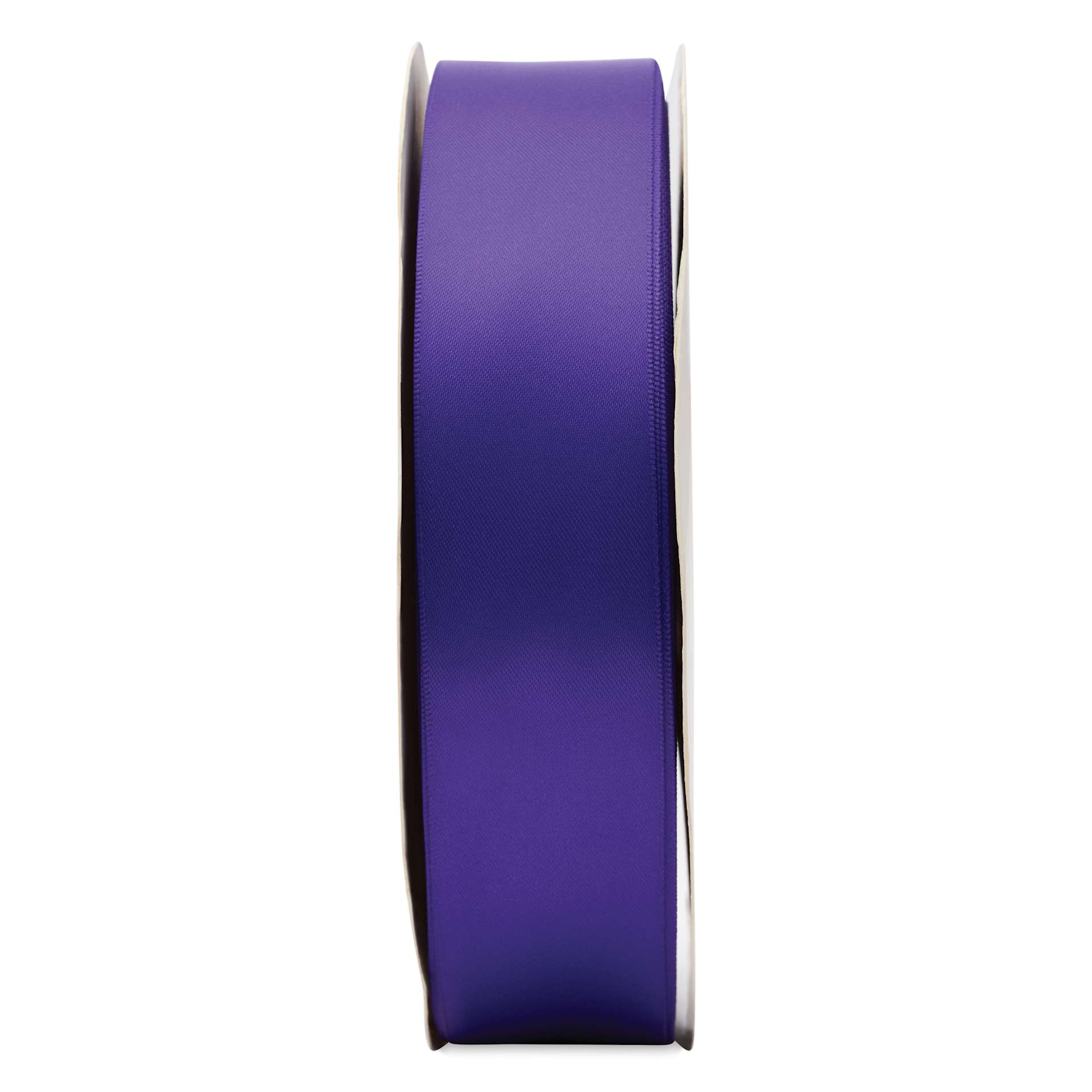 Morex Recycled Double Faced Satin Ribbon - Regal Purple, 1-1/2" x 100 yd