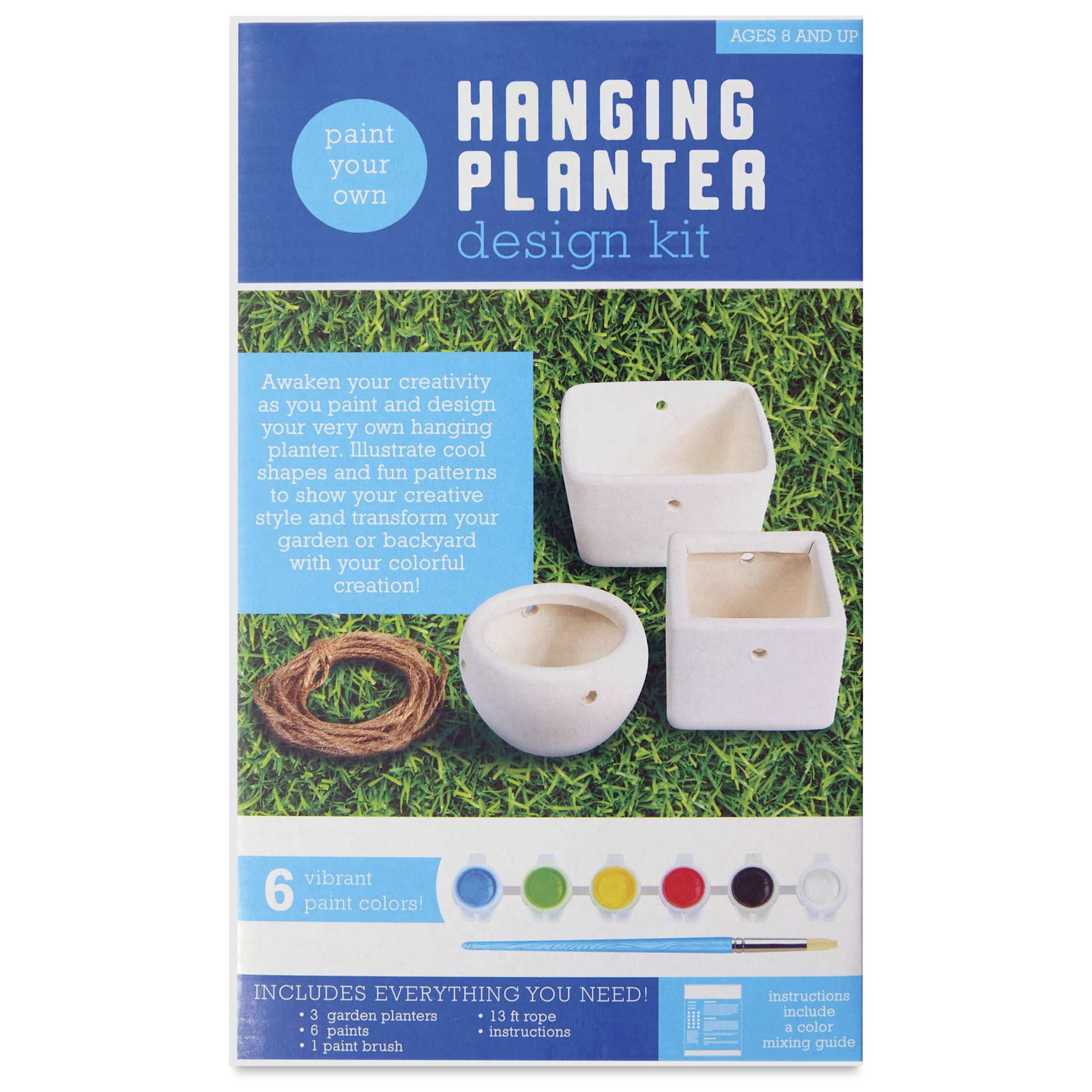 Anker Art Paint Your Own Hanging Planter Design Kit - back of packaging
