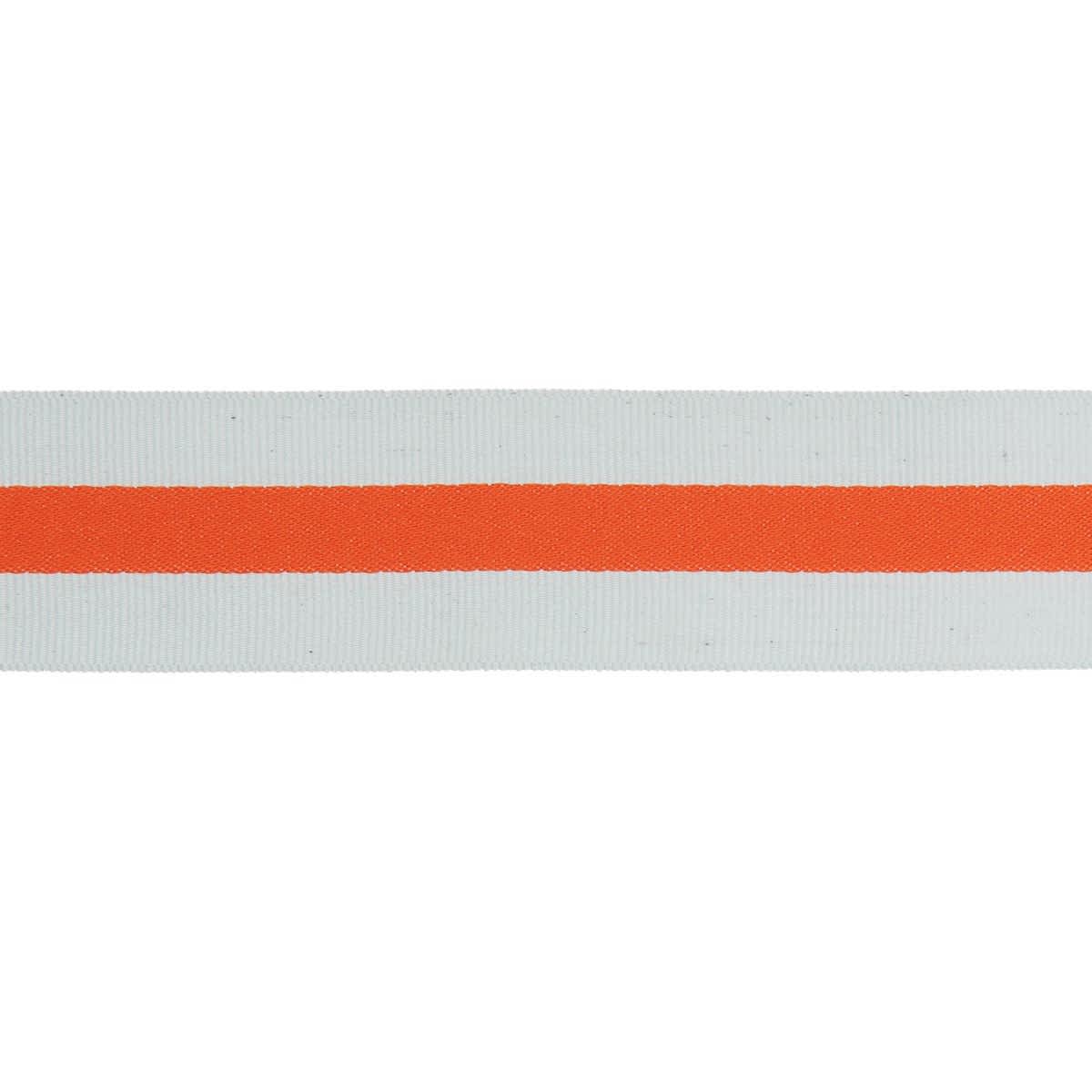 RIBBN STRP 38MMX3M GREY/ORANGE