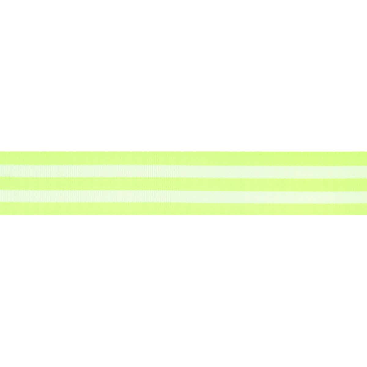 RIBBN STRP 25MMX3M NEON GRN/WH