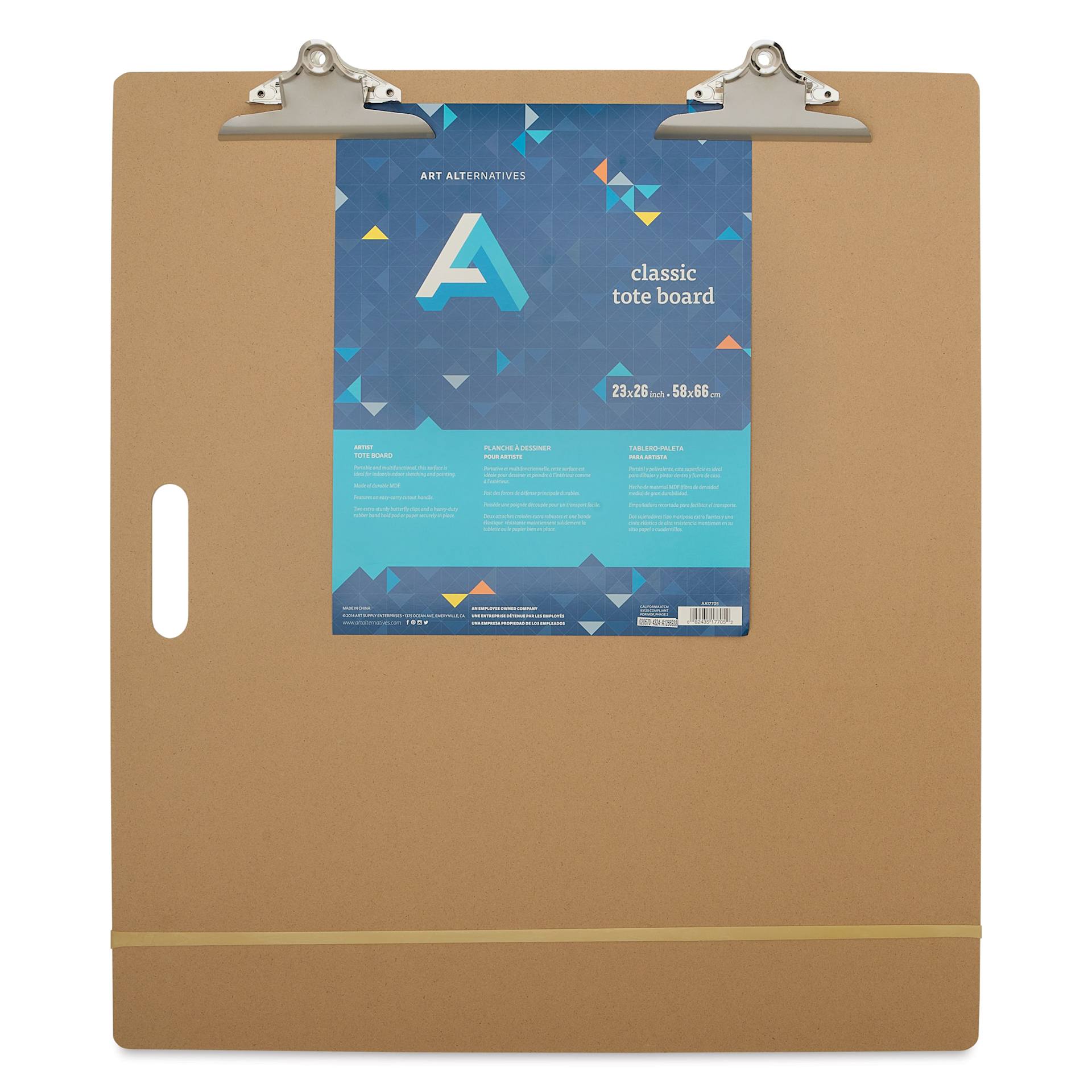 Art Alternatives Classic Tote Board with Butterfly Clips - 23" x 26"