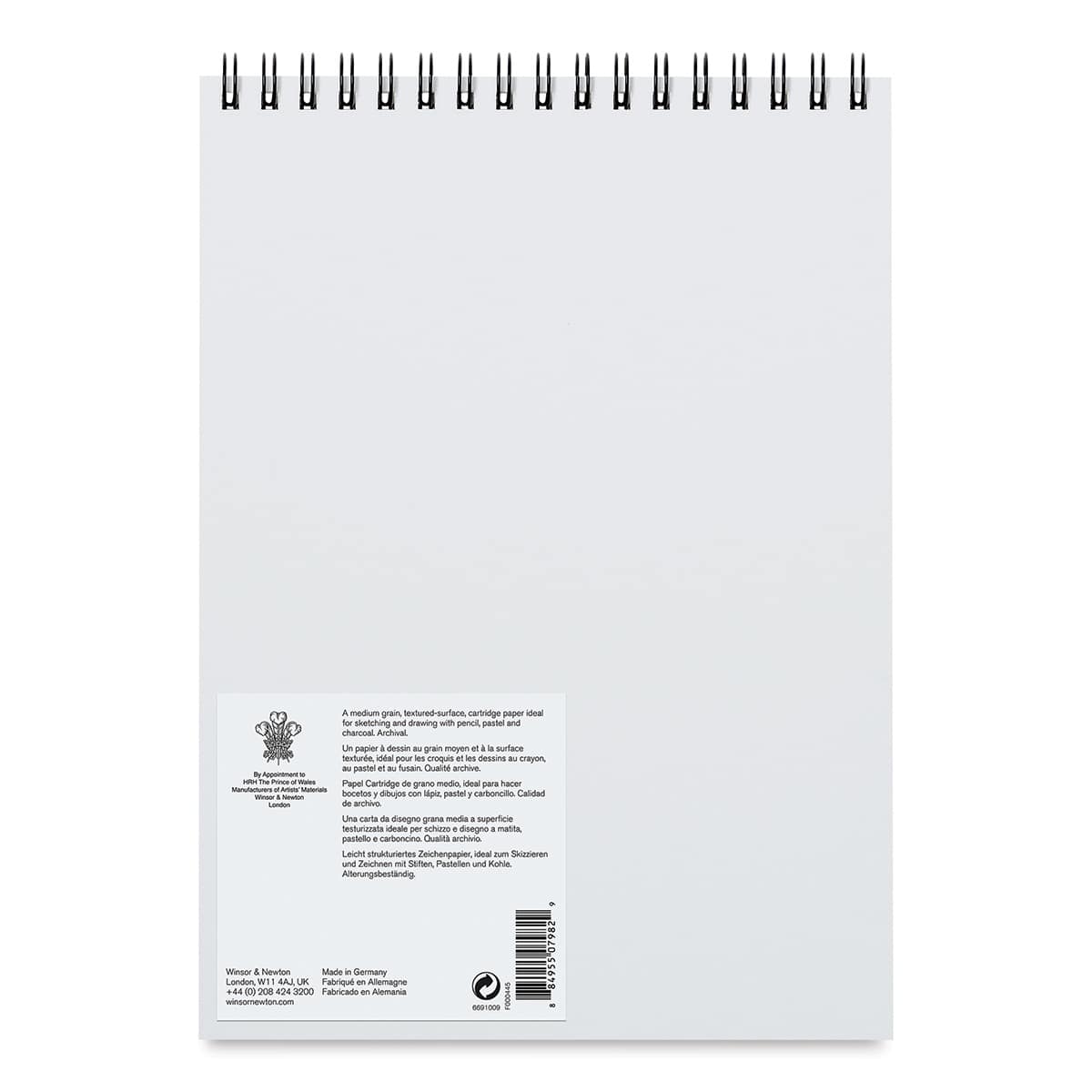 Winsor & Newton Drawing Pad - 9" x 12", Smooth (back of pad)