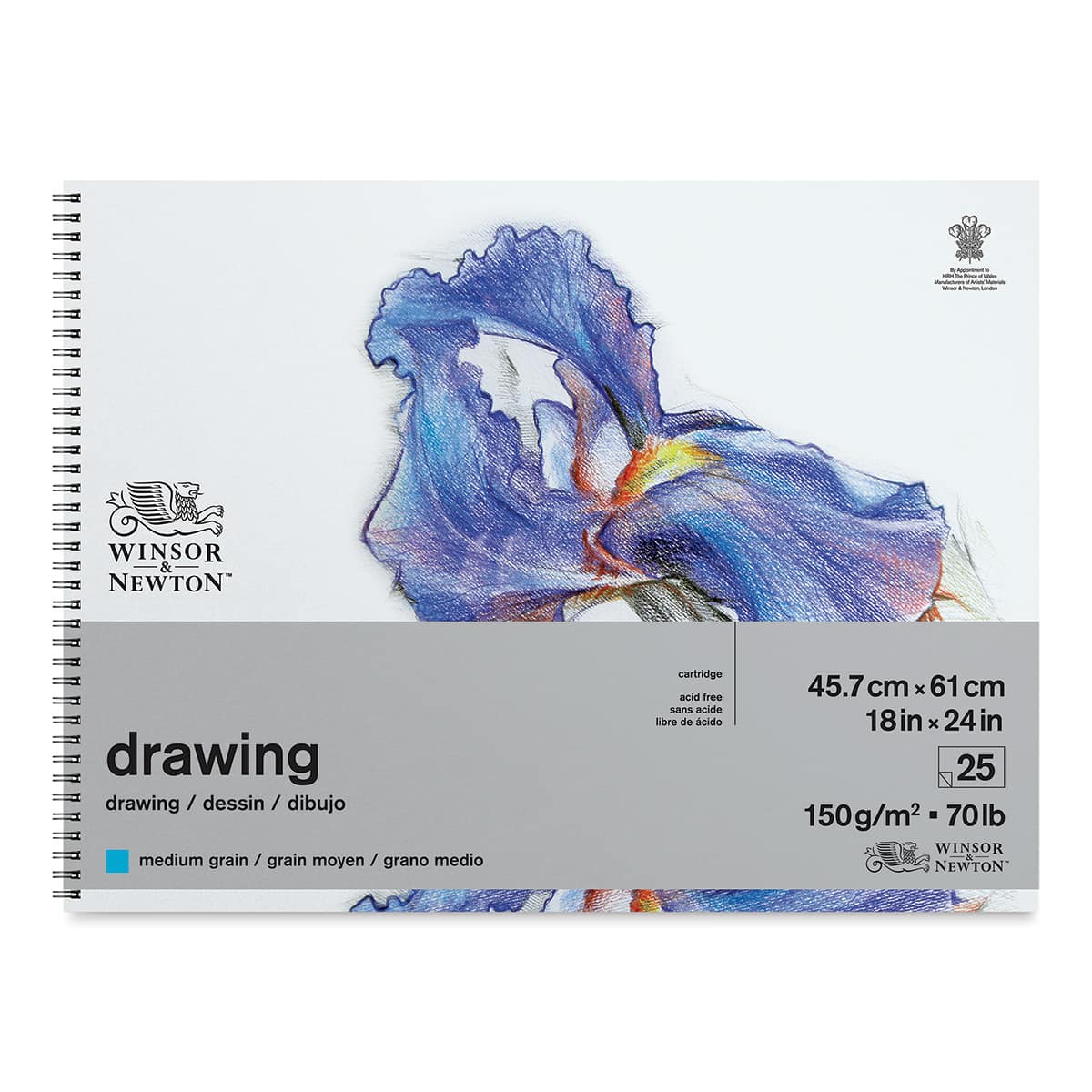 Winsor & Newton Drawing Pad - 18" x 24", Medium (front of pad)