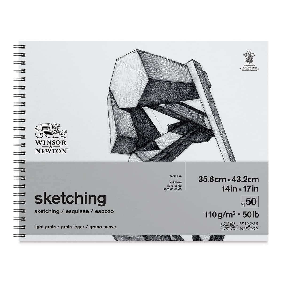 Winsor & Newton Wirebound Sketching Pad - 14" x 17" (front cover)