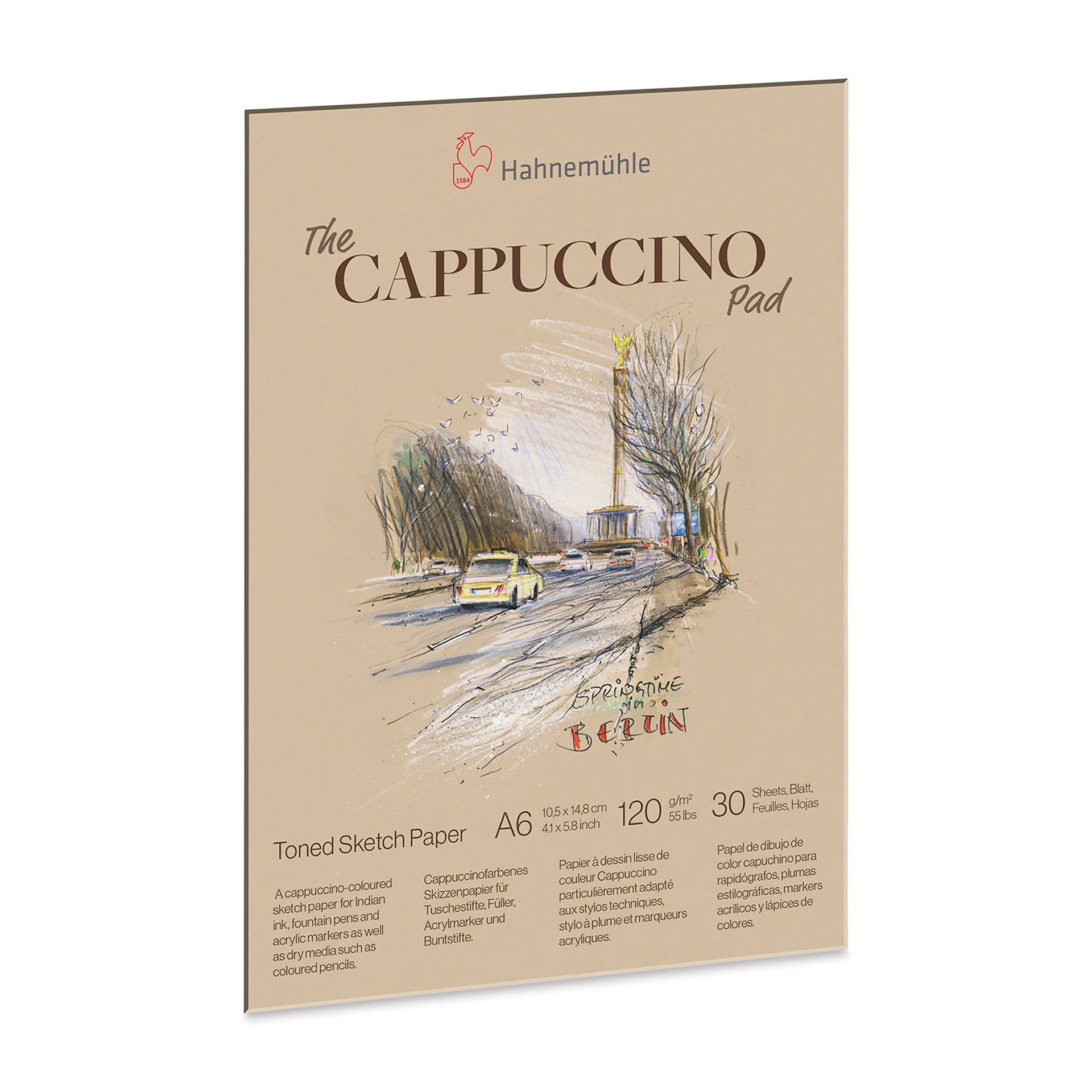 Hahnemühle The Cappuccino Sketch Pad - 4.1" x 5.8", 30 Sheets, 120 gsm