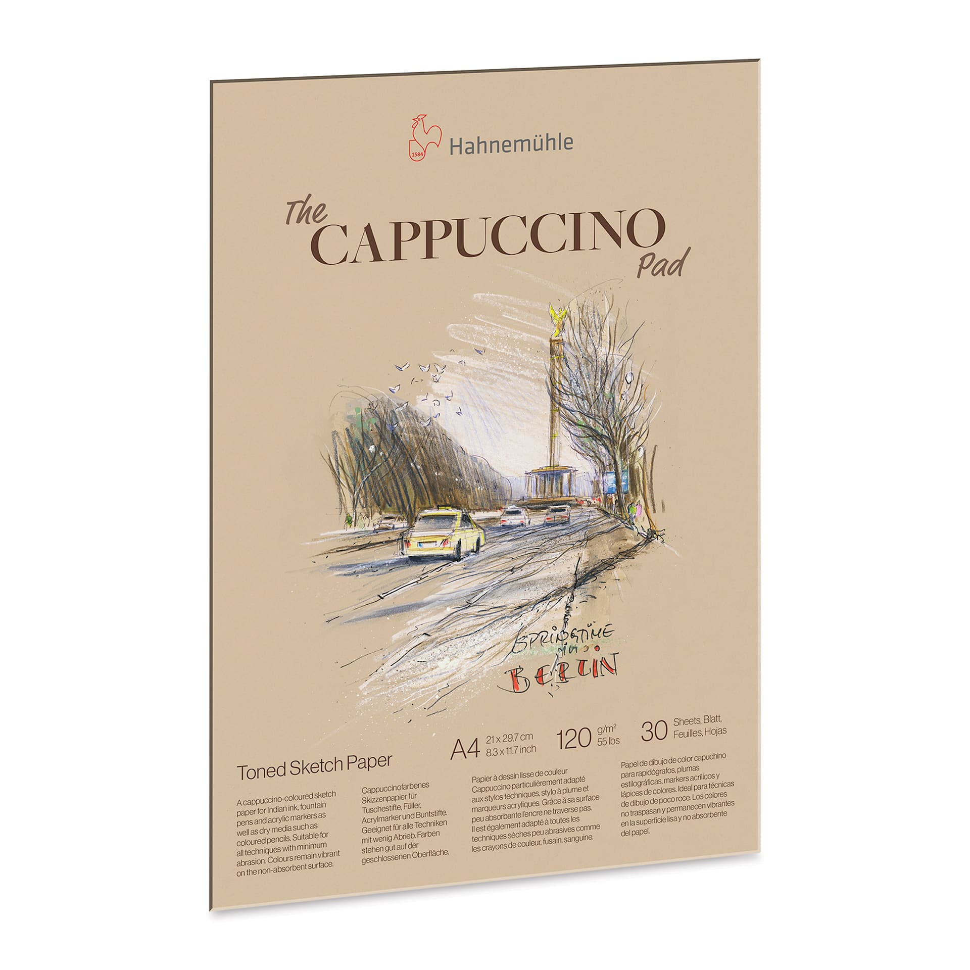 Hahnemühle The Cappuccino Sketch Pad - 8.3" x 11.7", 30 Sheets, 120 gsm