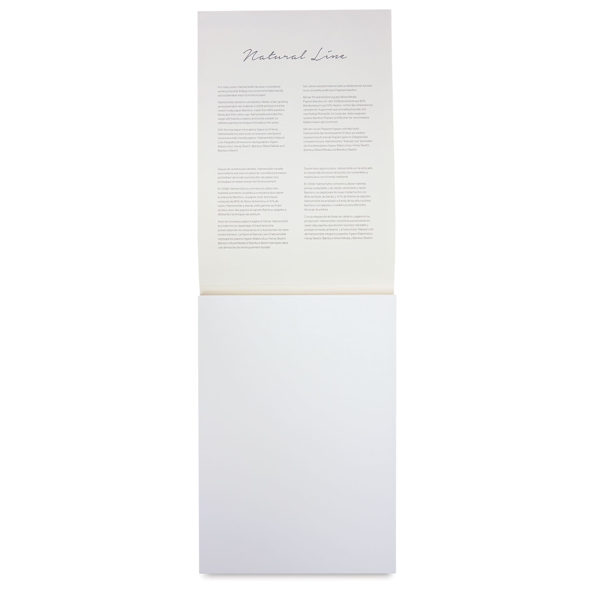 Hahnemühle Hemp Sketch Pad - 8.3" x 11.7", 80 Sheets open