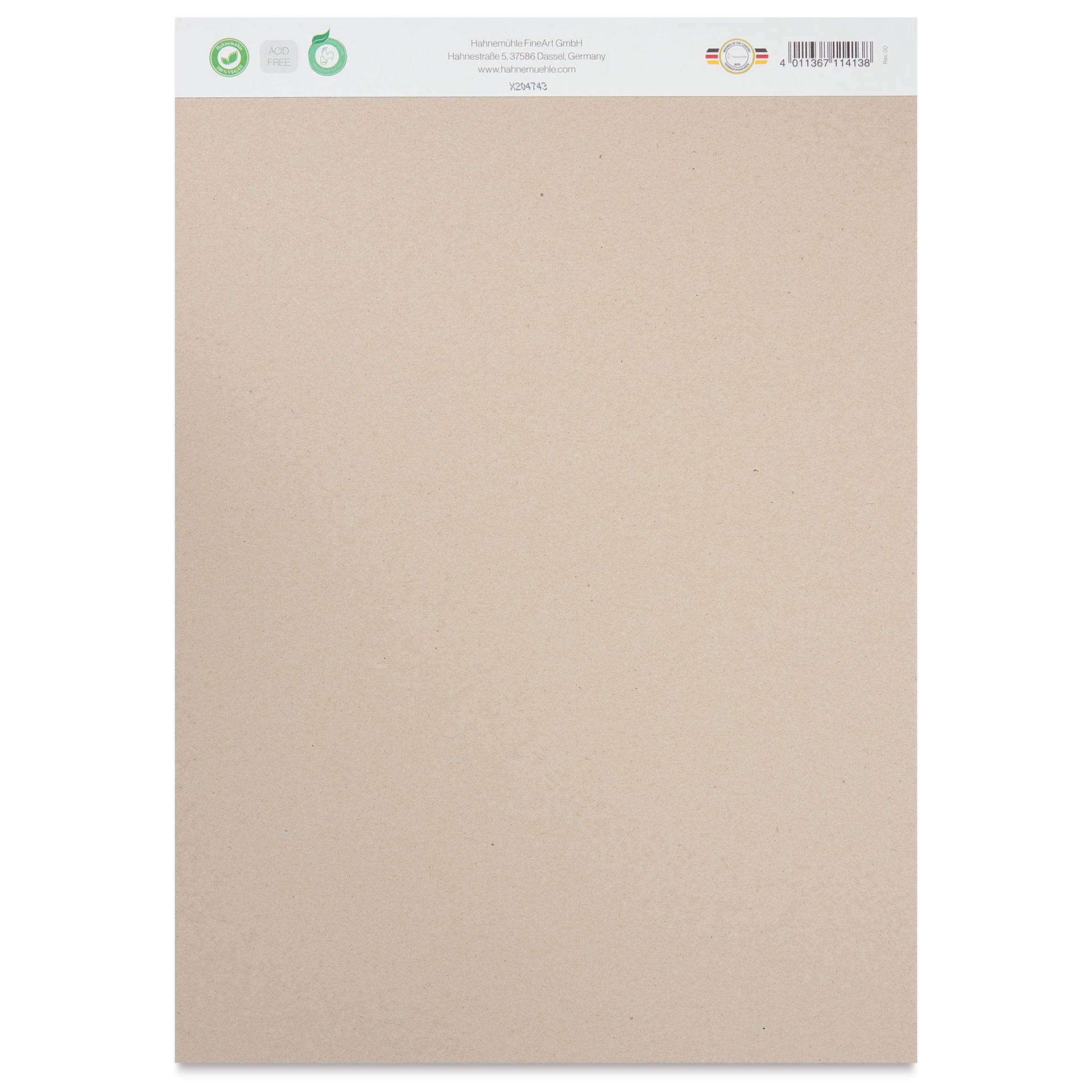 Hahnemühle Hemp Sketch Pad - 11.7" x 16.5", 80 Sheets back of pad