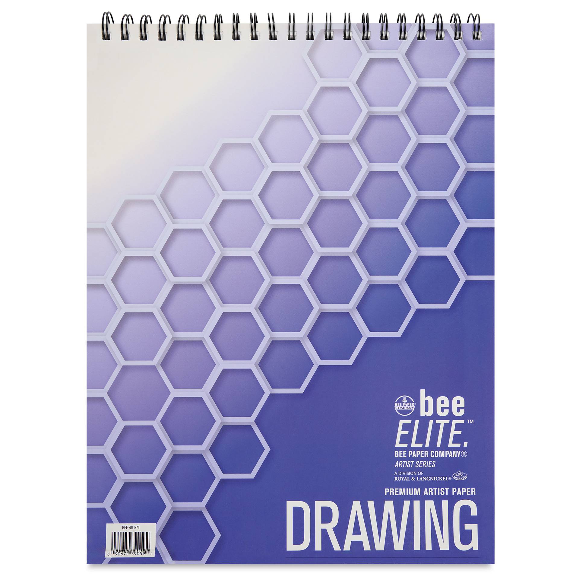 Bee Elite Drawing Pad - 11" x 14", 70 lb, Spiral Bound, back cover