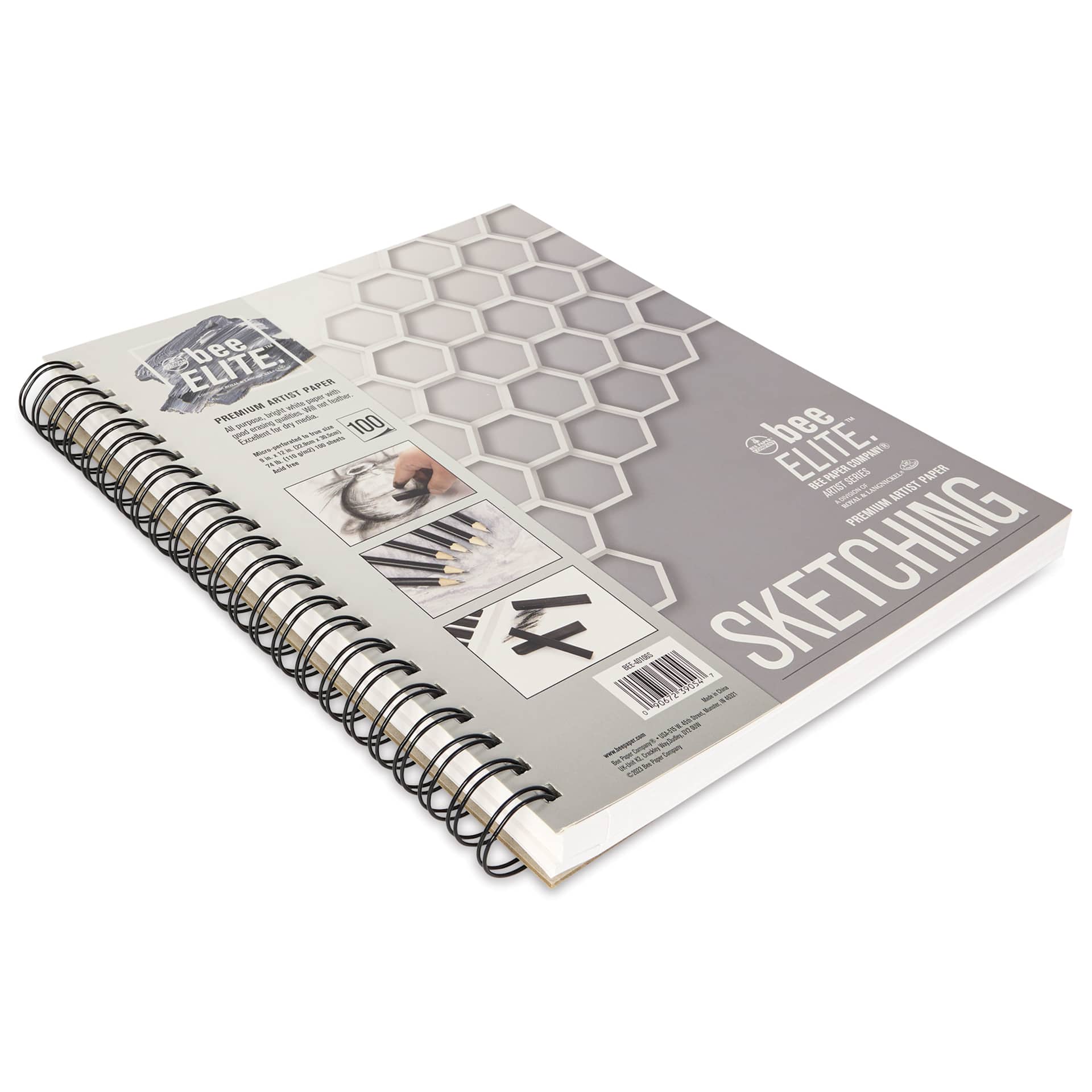 Bee Elite Sketch Pad - 9" x 12", 74 lb, 100 Sheets