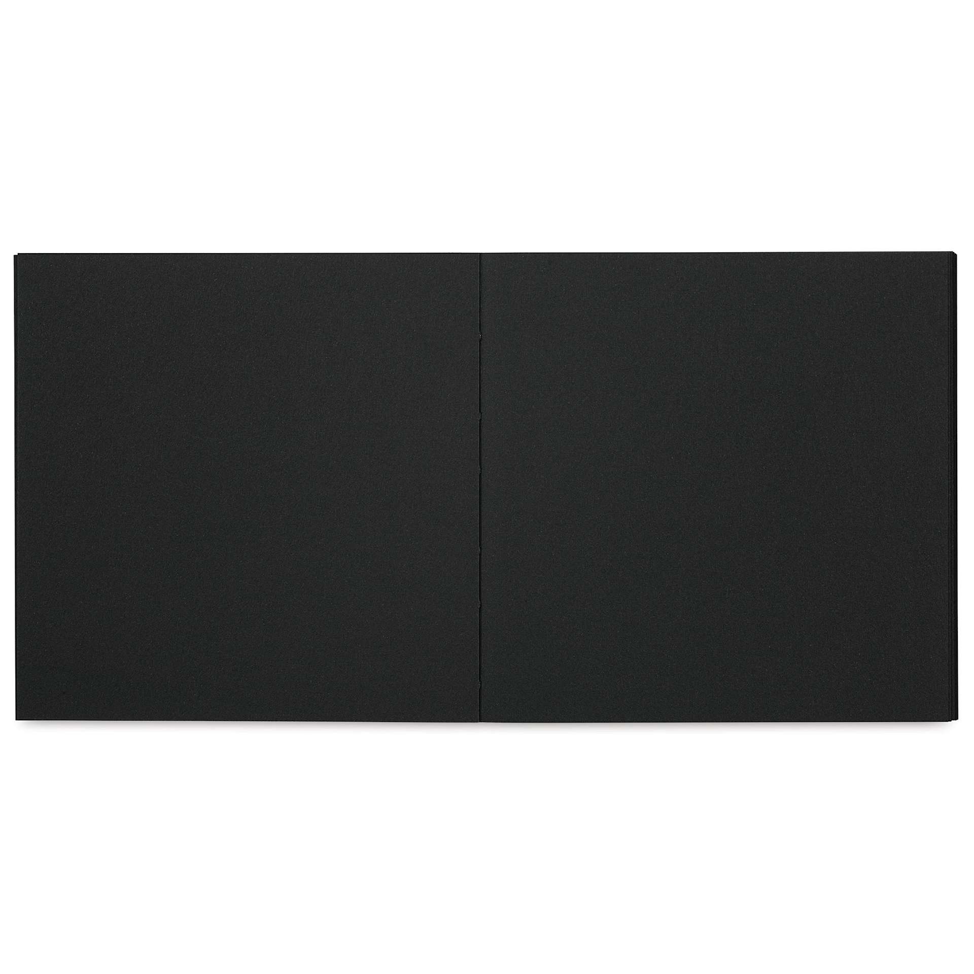 SMLT Art Layflat Black Sketch Pad, laid open flat