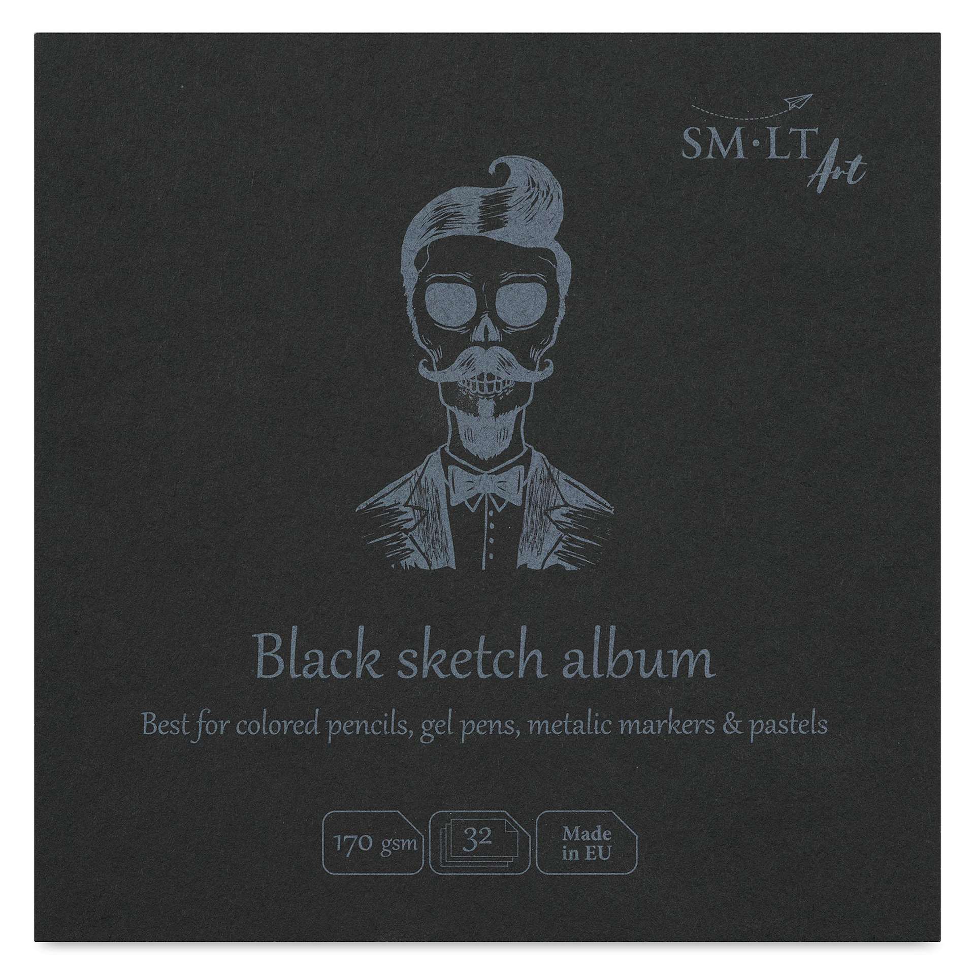 SMLT Art Layflat Black Sketch Pad, front cover