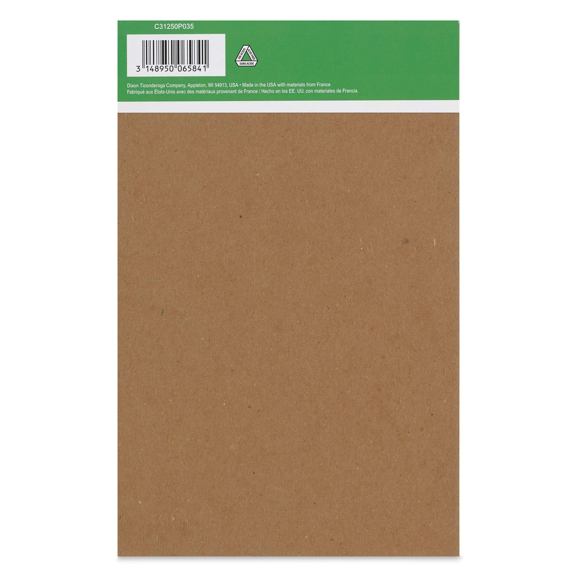 Canson Graduate Drawing Pad - 5-1/2" x 8-1/2", back cover