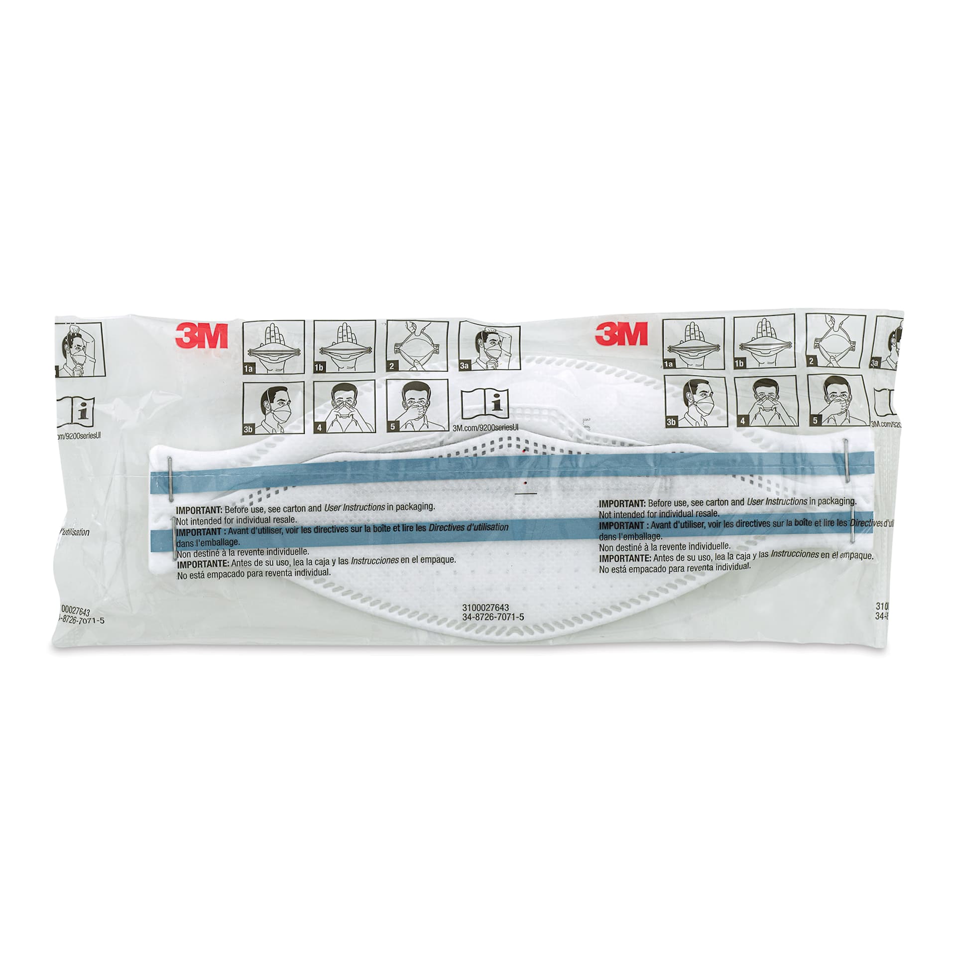 3M Aura N95 Particulate Respirator - mask individually packed