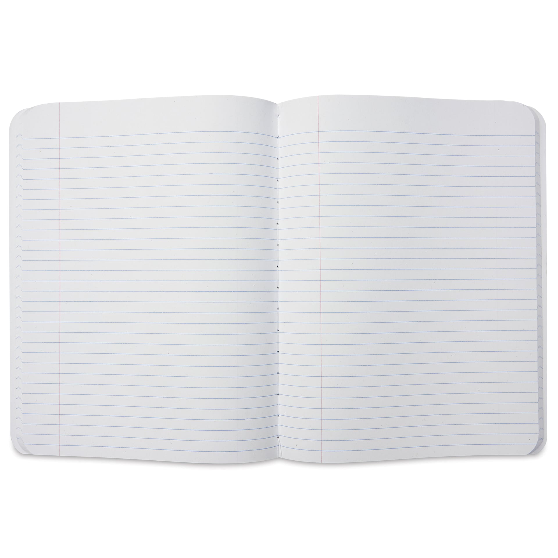 New Leaf Paper Composition Book - Green, Ruled, 9-3/4" x 7-1/2", open
