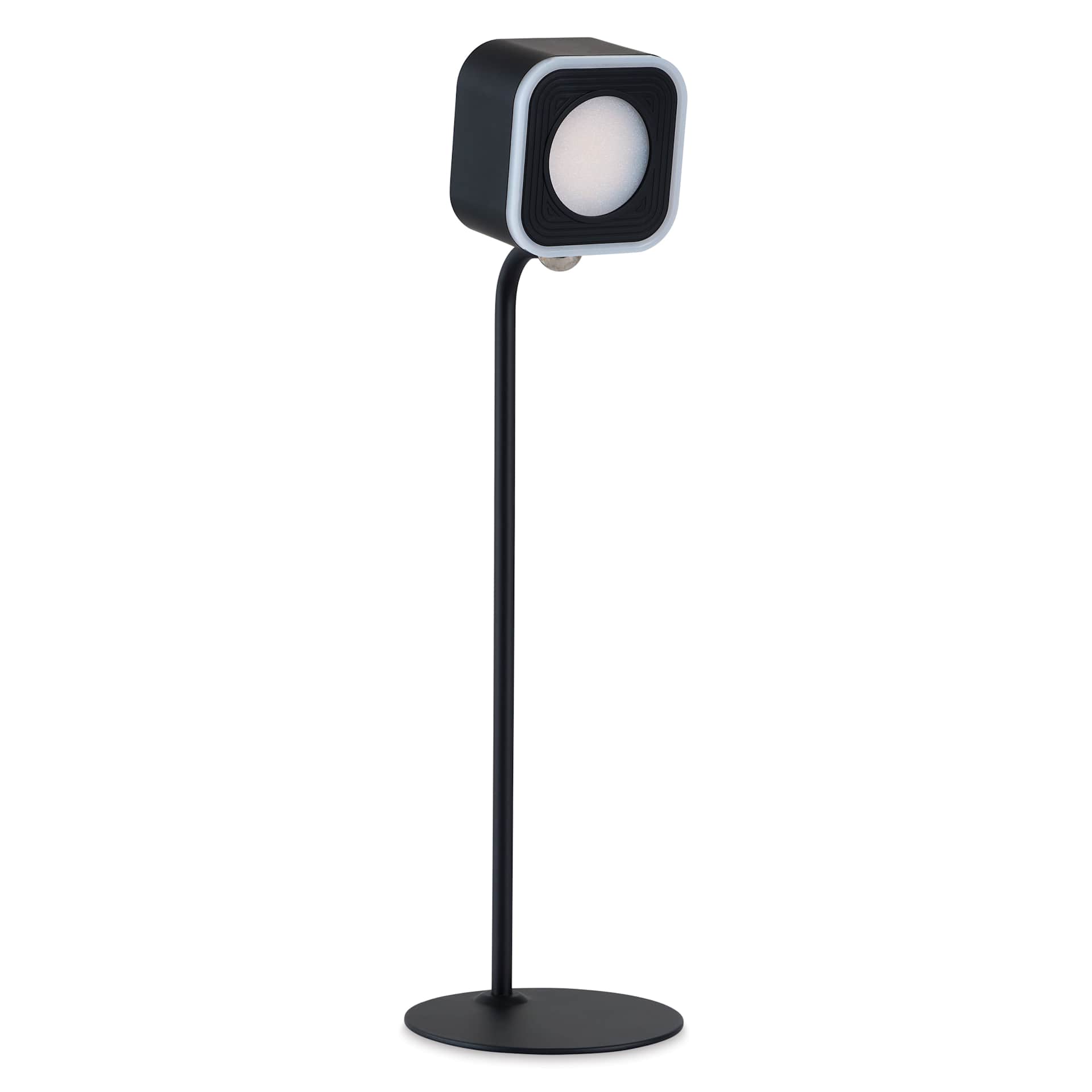 Hobbylight Cube 5-in-1 LED Table Lamp - Black, lamp stand with shade attached
