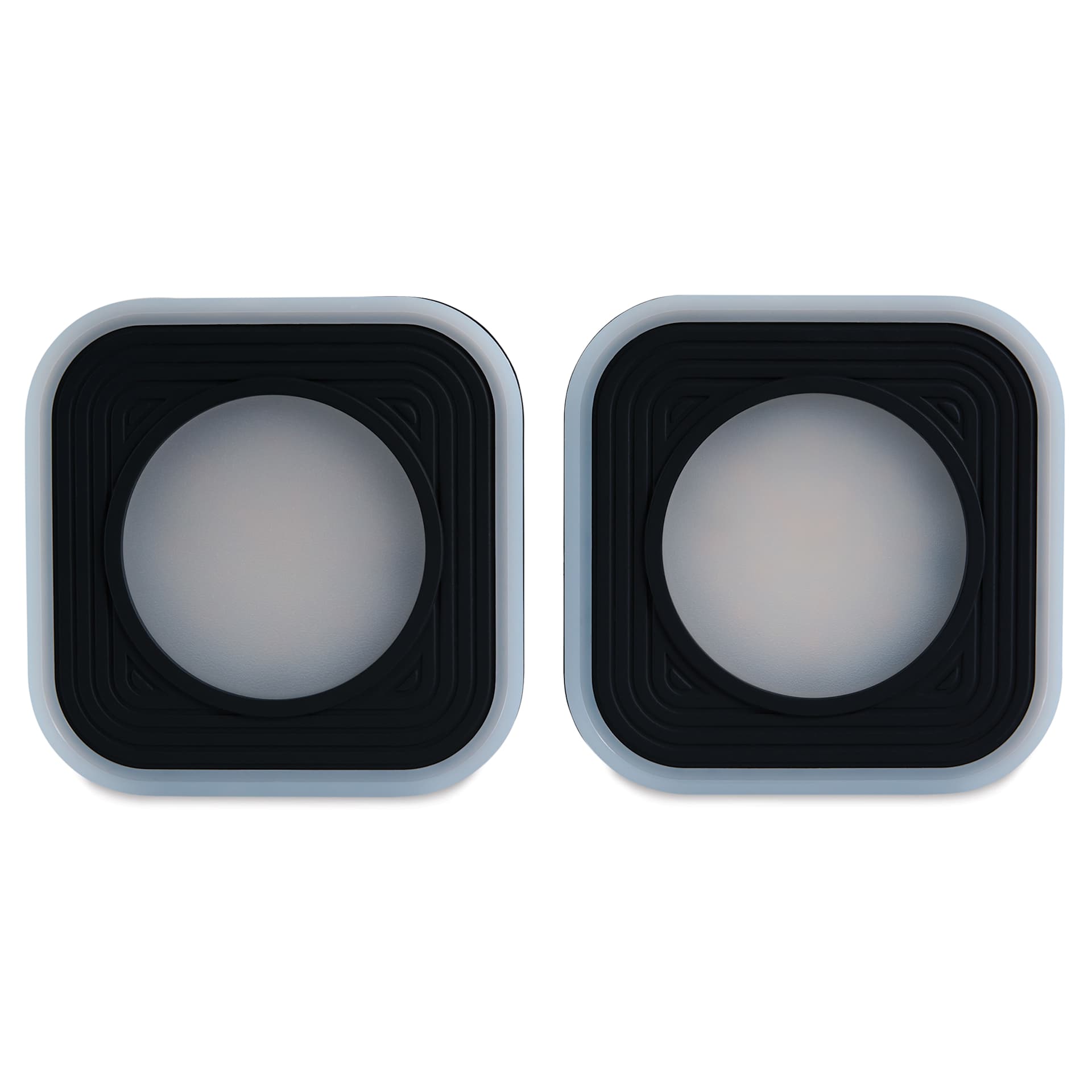 Hobbylight Cube 5-in-1 LED Floor Lamp - Black, two lamp shades