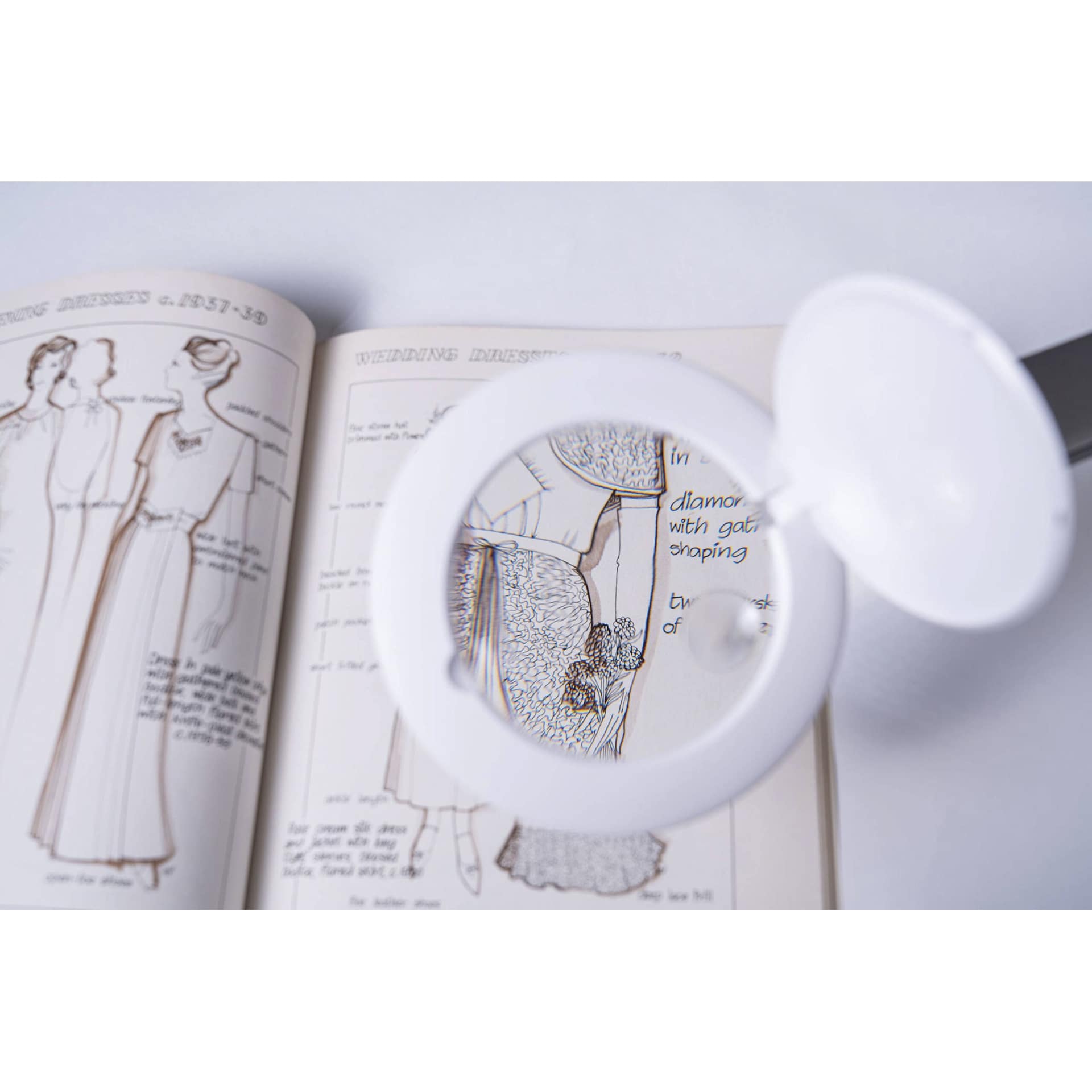Daylight Halo Go 2 Rechargeable Magnifier Lamp - in use
