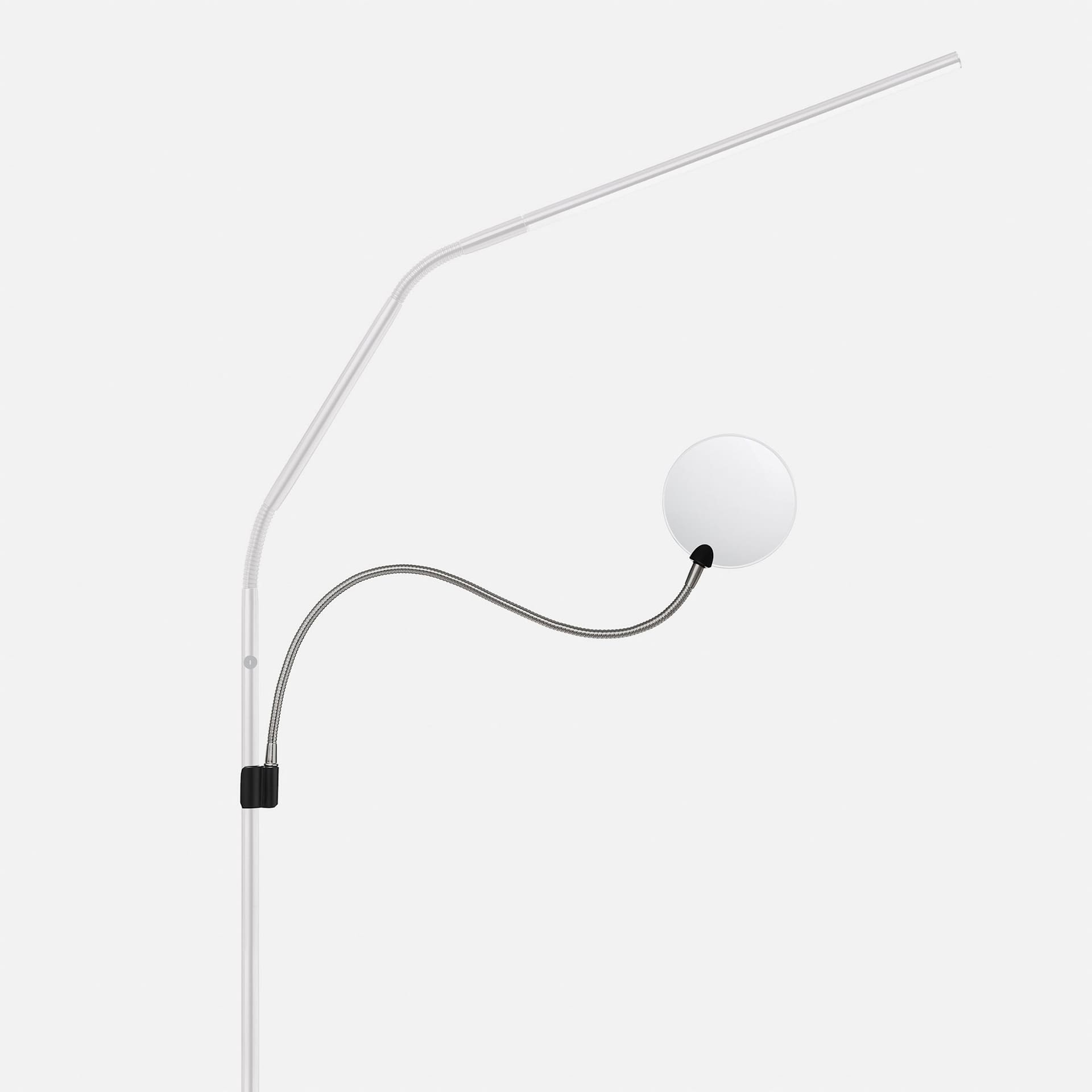 Daylight Flexi Magnifier - attached to a lamp