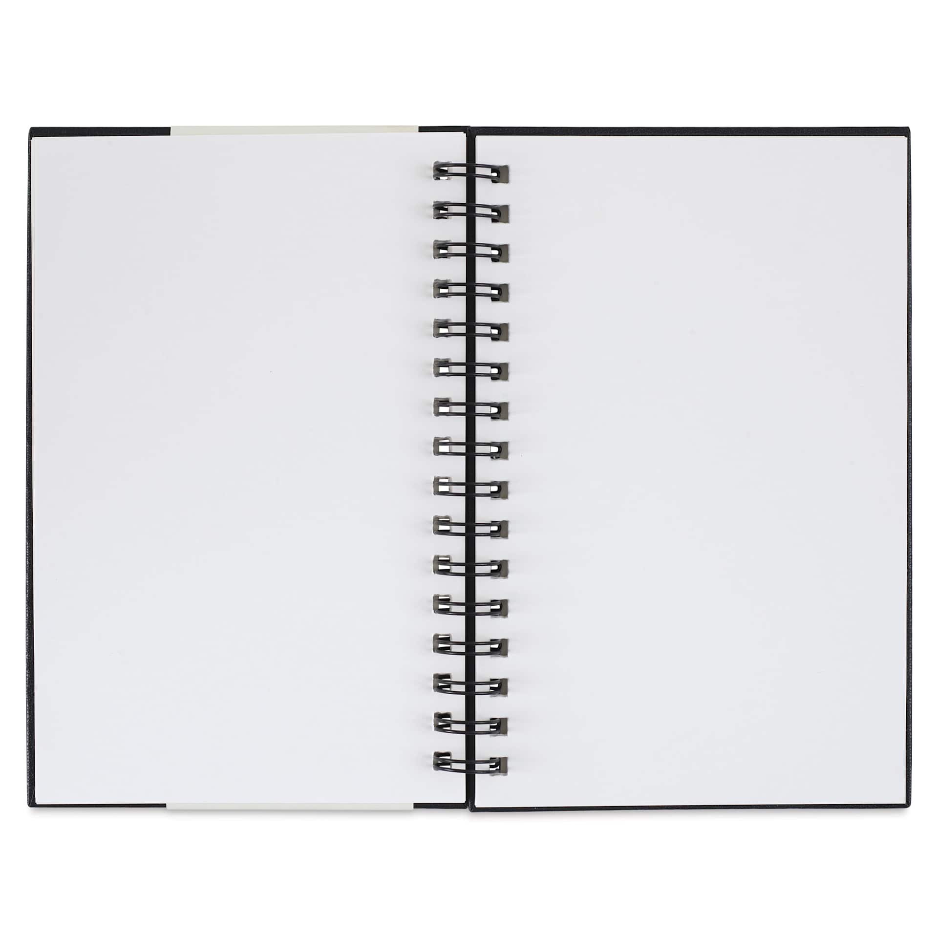 Strathmore 300 Series Sketch Hardcover Wirebound Art Book - 5-1/2" x 8-1/2", open