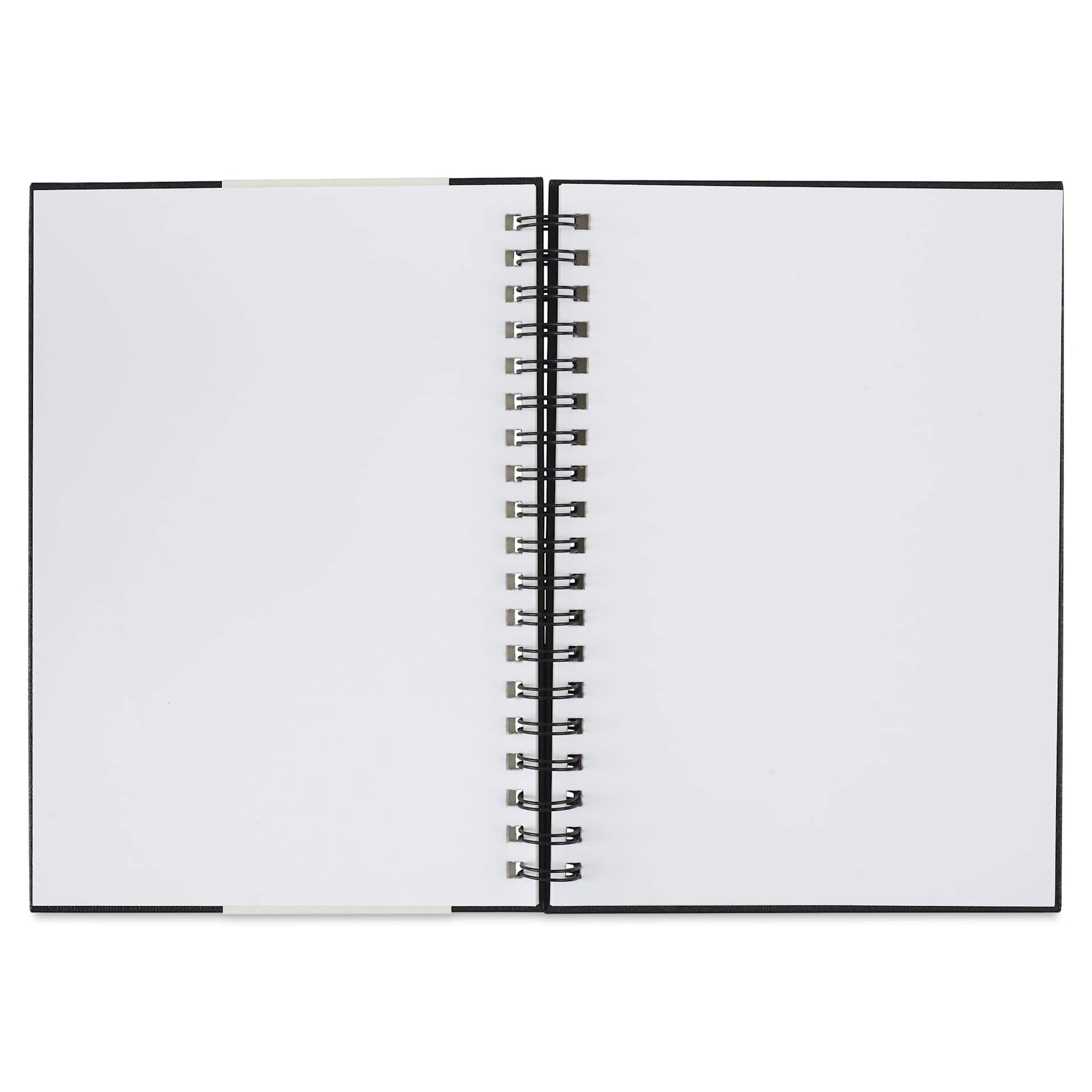 Strathmore 300 Series Sketch Hardcover Wirebound Art Book - 7" x 10", open