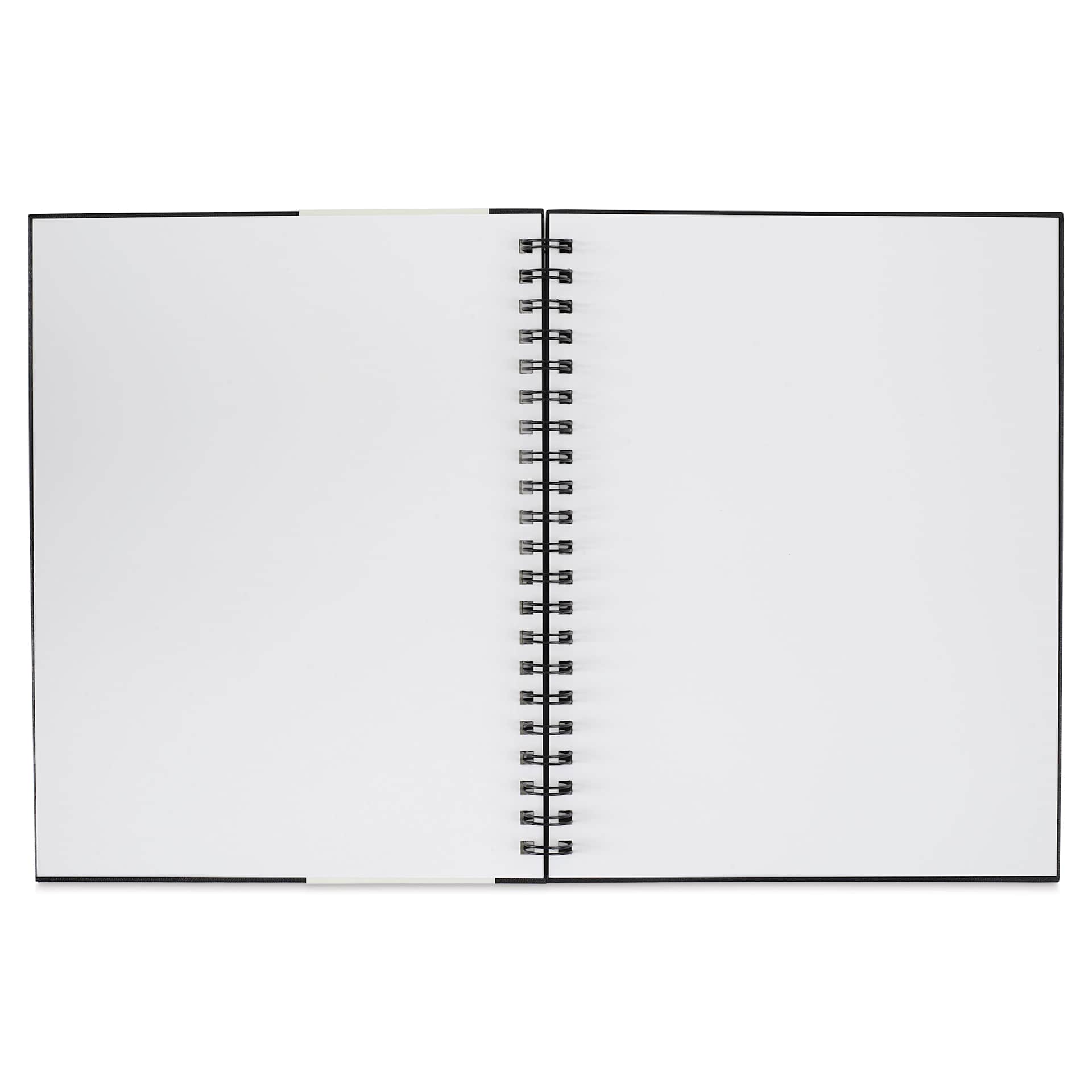 Strathmore 300 Series Sketch Hardcover Wirebound Art Book - 8-1/2" x 11", open