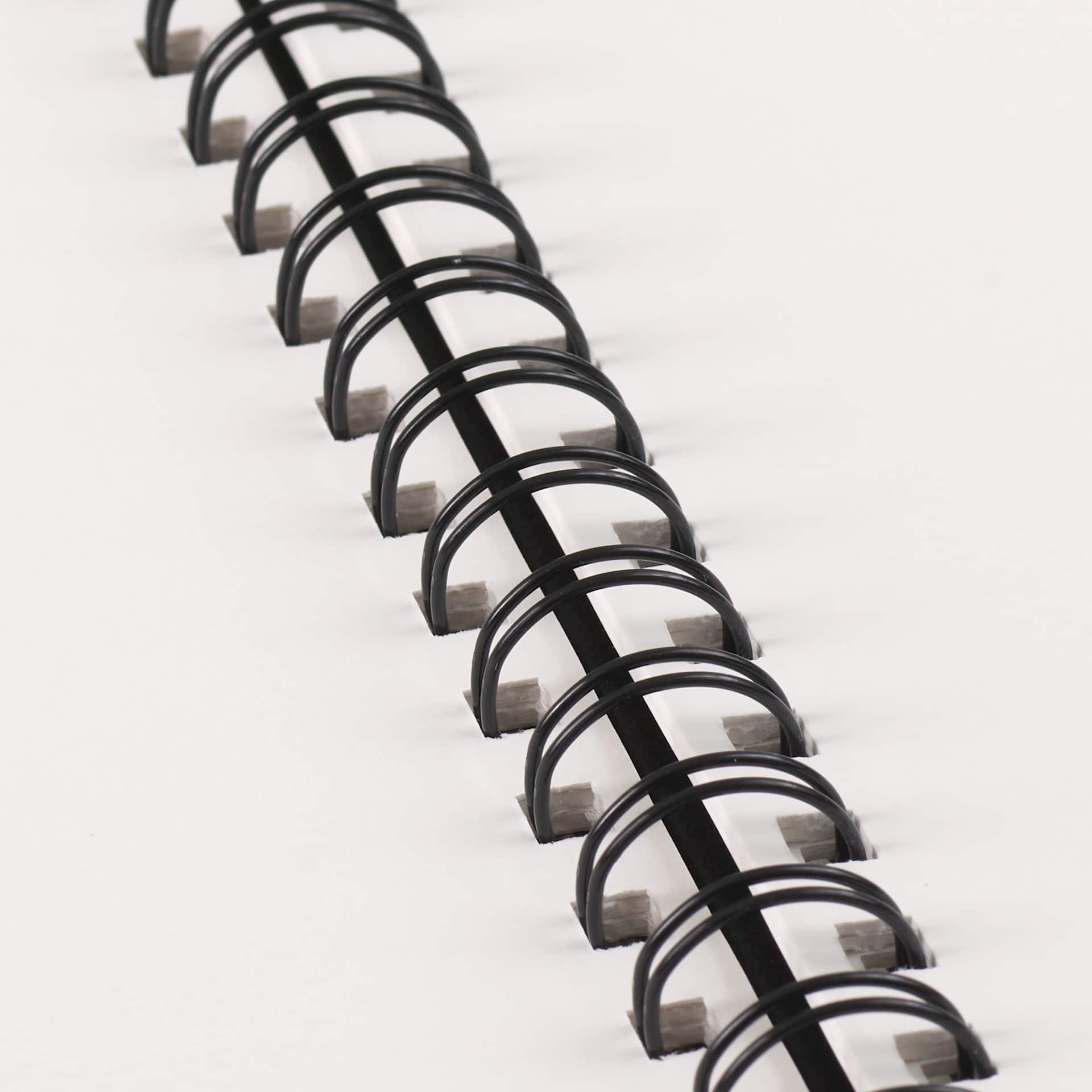Strathmore 300 Series Sketch Hardcover Wirebound Art Book - 8-1/2" x 11", close up of wire binding