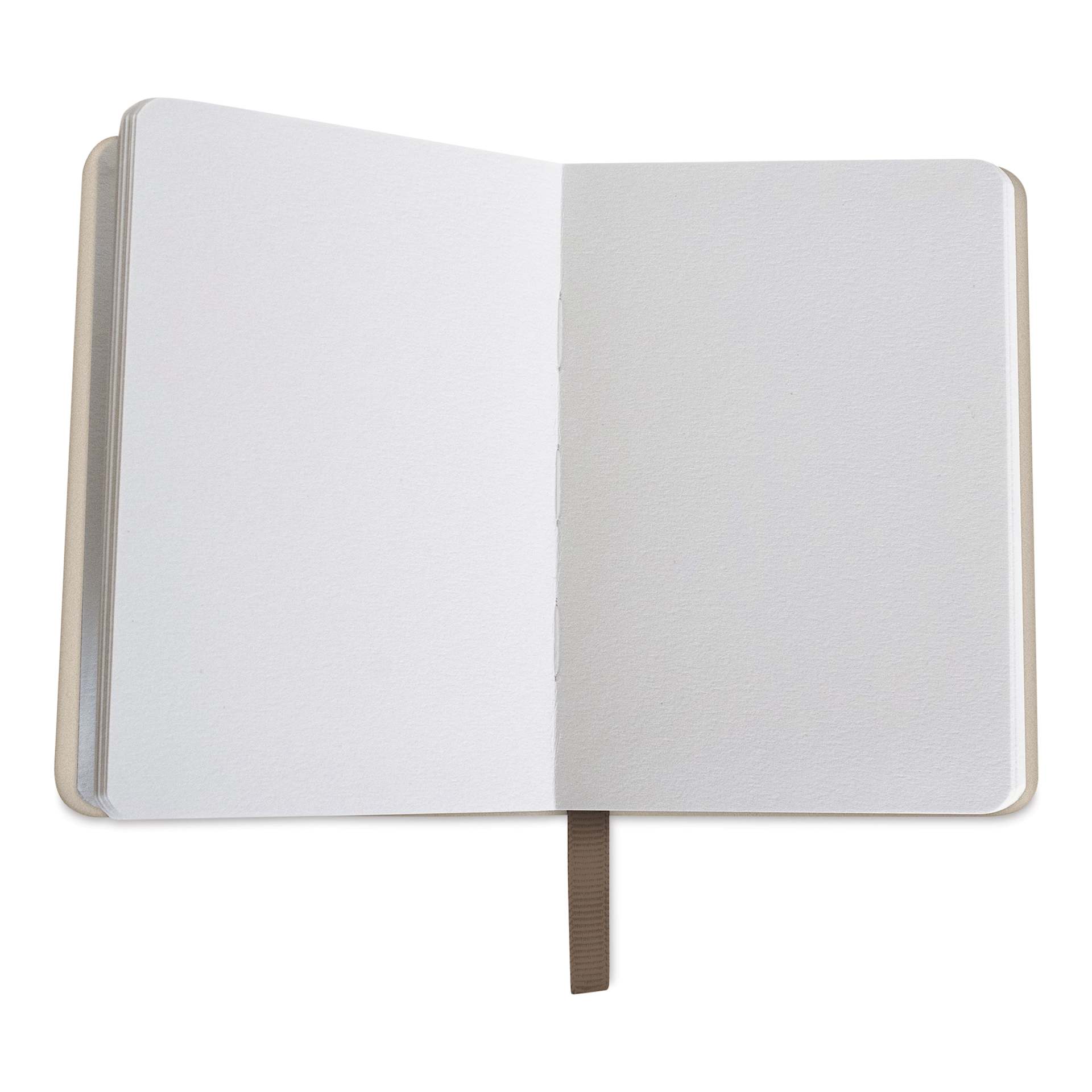 Etchr Mini Sketchbook - A8 Portrait, 2.05" x 2.91", Cold Press, 230 gsm, 26 Sheets, open