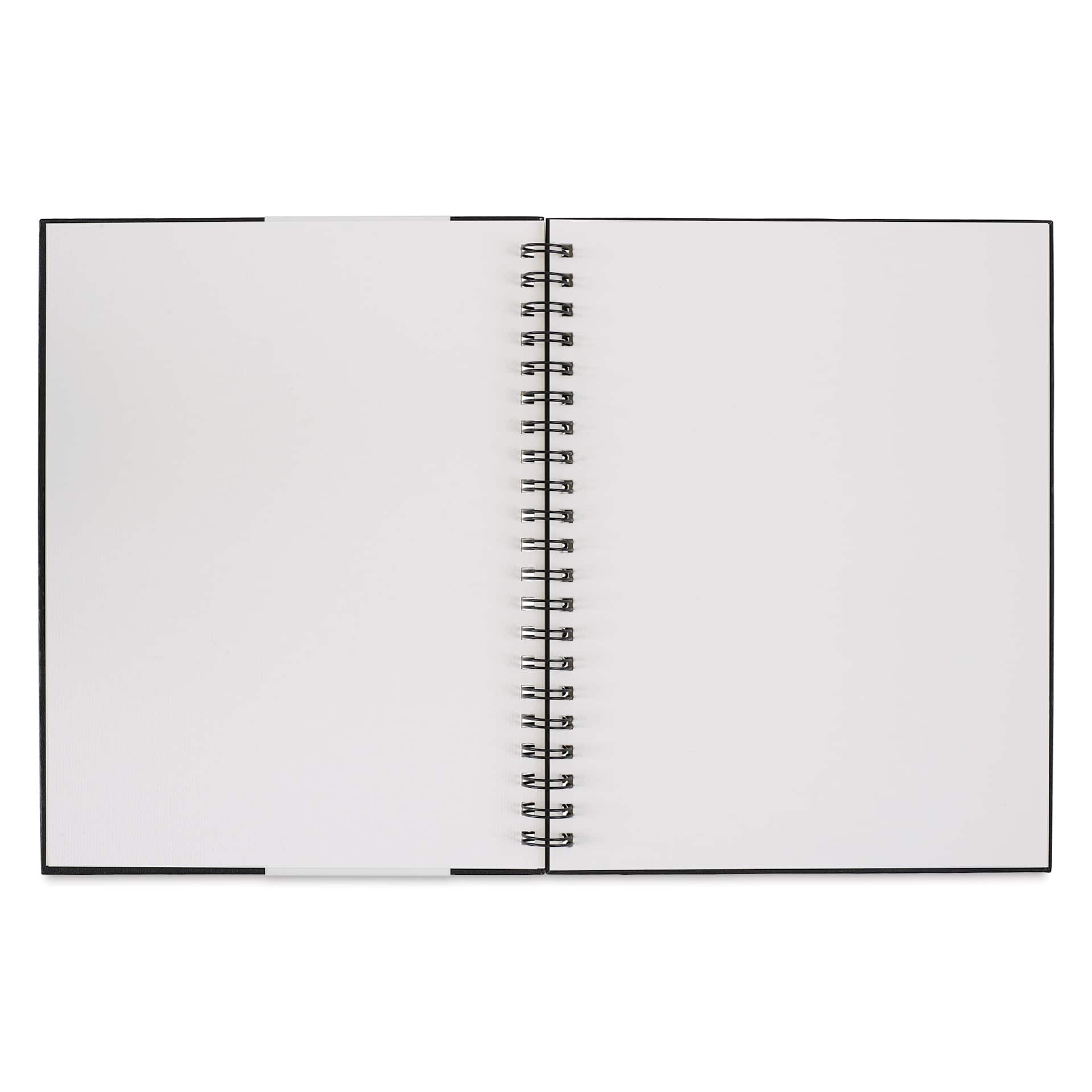 Strathmore 300 Series Watercolor Hardcover Wirebound Art Book - 8-1/2" x11", open