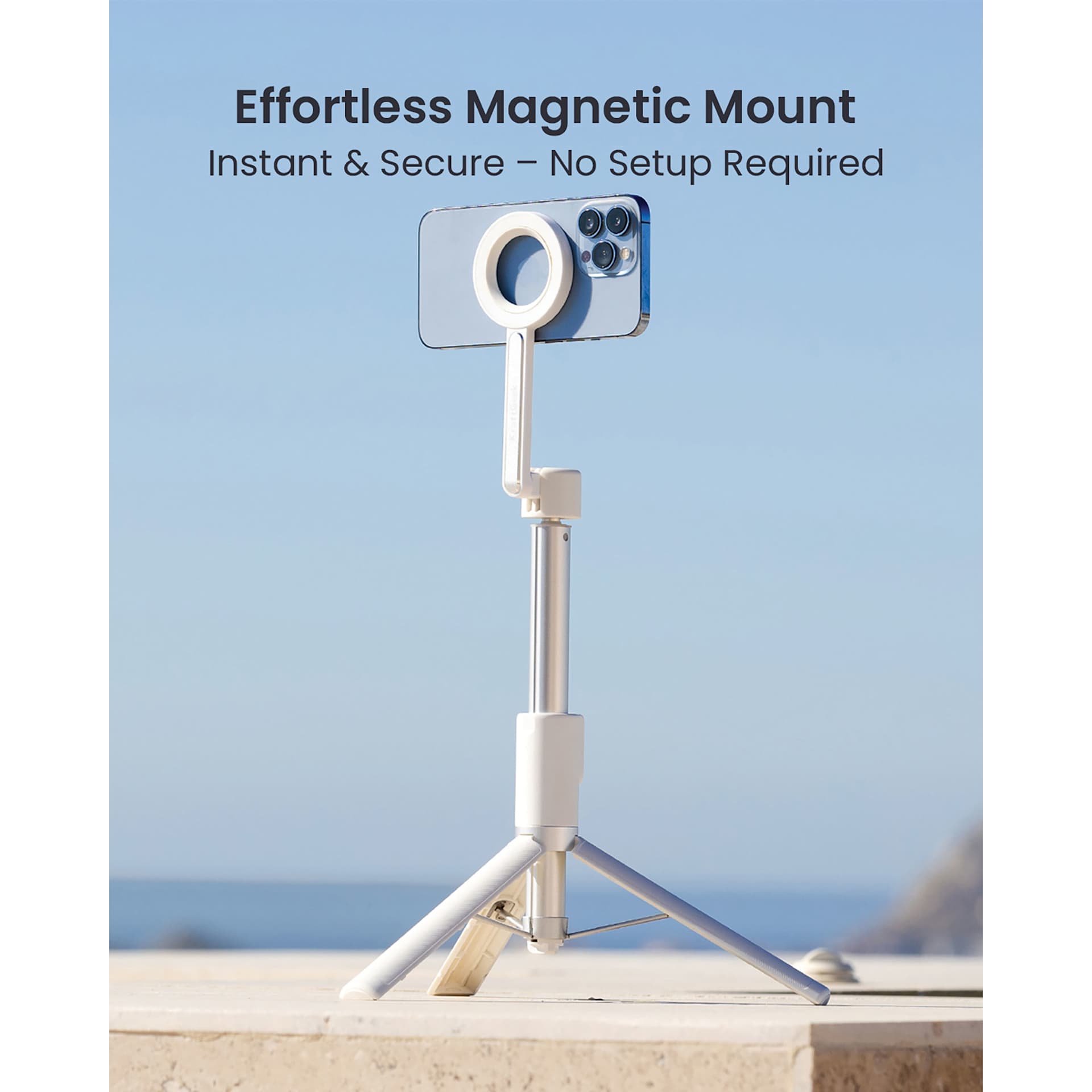 Effortless Magnetic Mount, instant and secure, no set up required