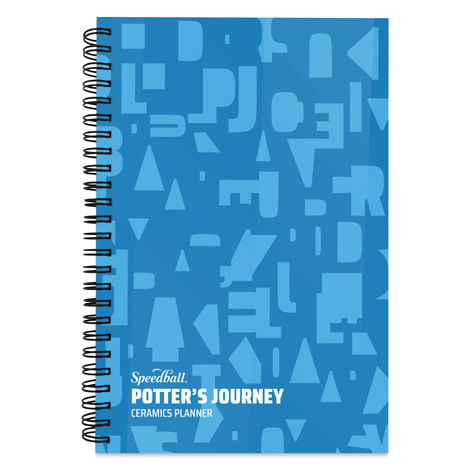 Speedball Potter’s Journey Ceramics Planner - 5-1/2" x 8-1/2", Blue, front cover