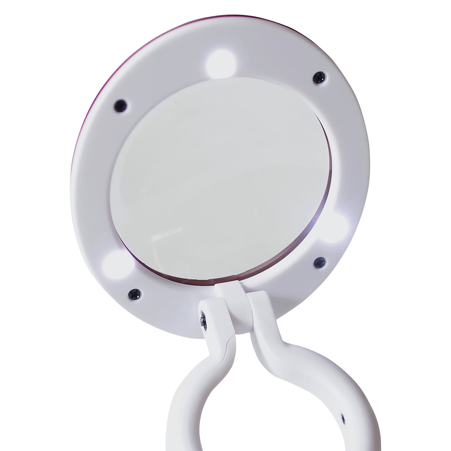Daylight YoYo Magnifier Lamp - White, close-up of lights and len
