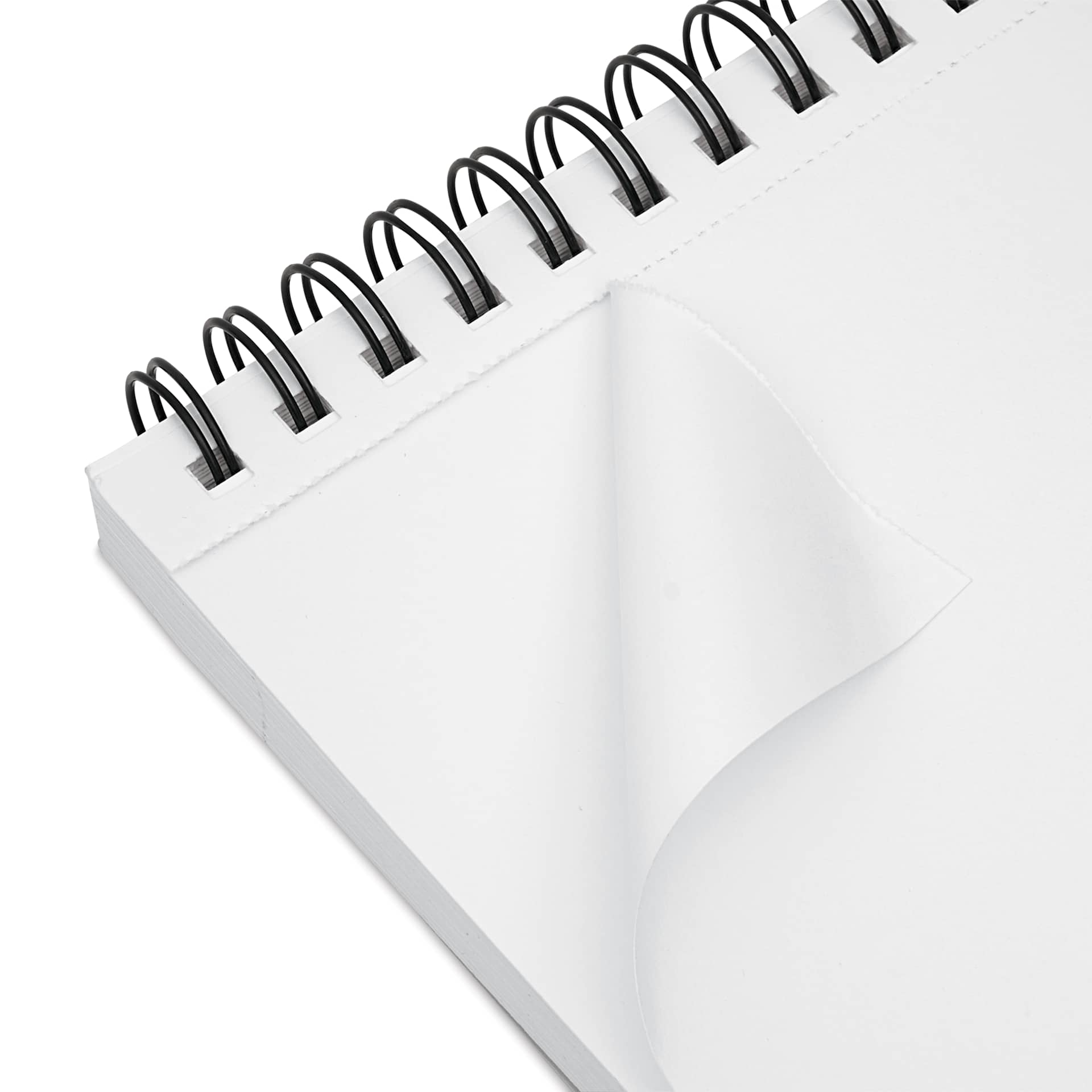 Bee Inspired Wirebound Drawing Pad - 5-1/2" x 8-1/2", close up of perforated sheet