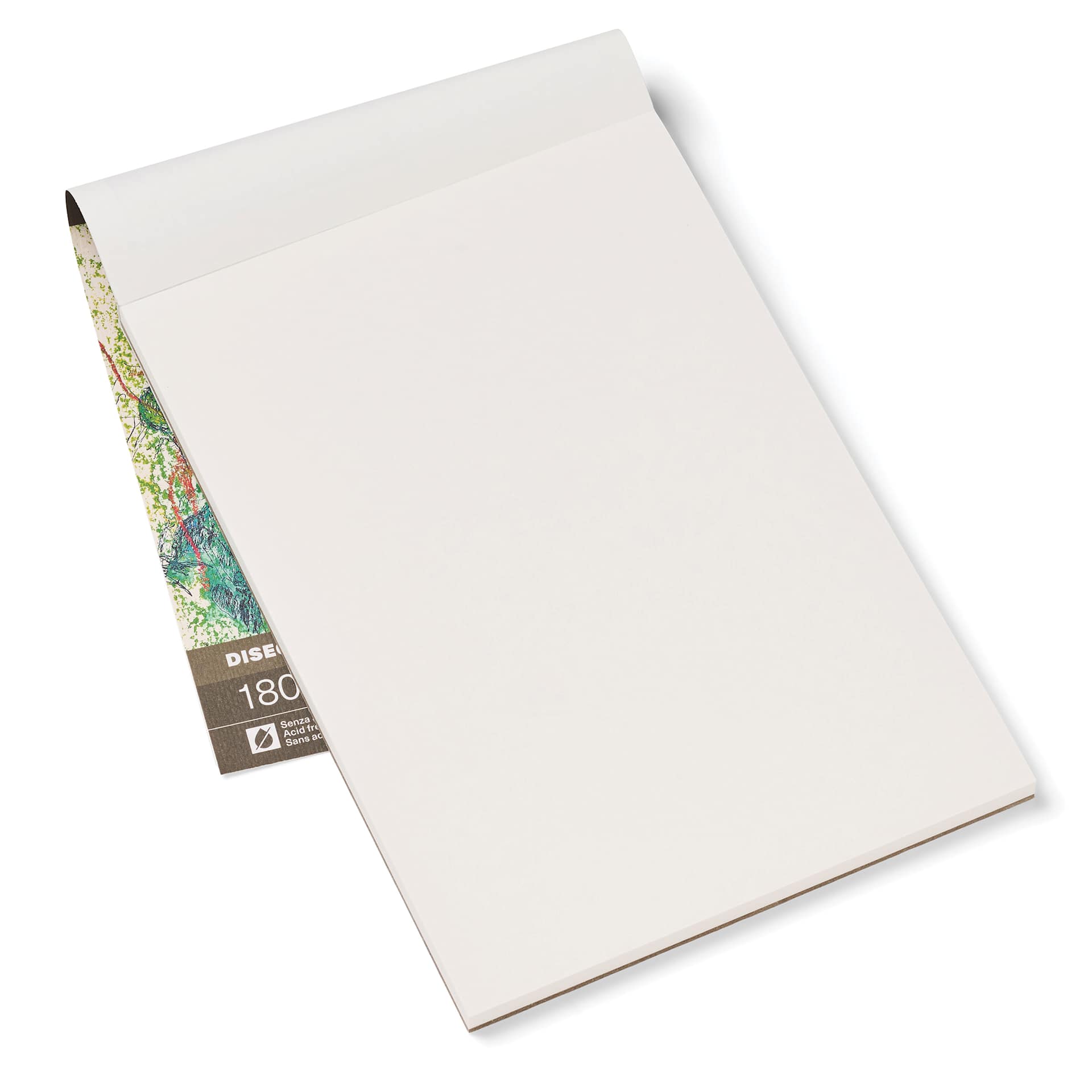 Fabriano Storia Gluebound Drawing Pad - 7" x 10", 180 gsm, 30 Sheets, open