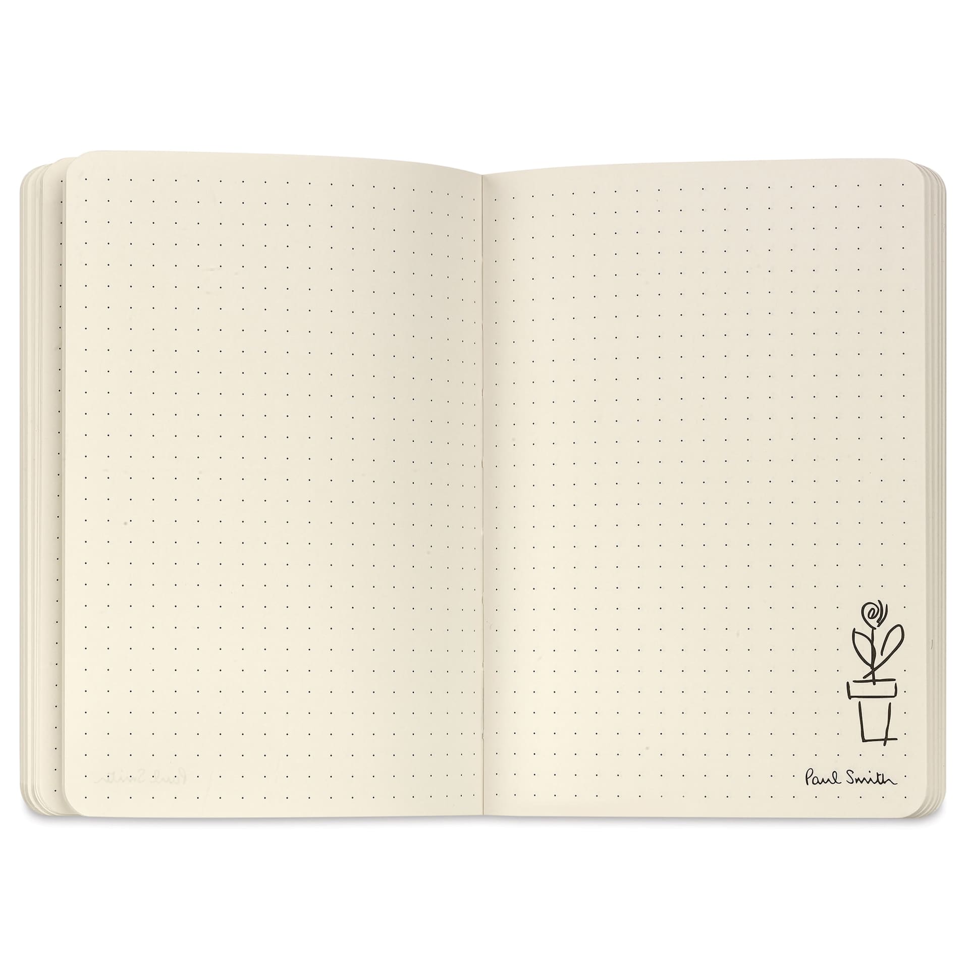 Caran d'Ache Paul Smith Notebook - 4.13" x 5.83", open showing pages