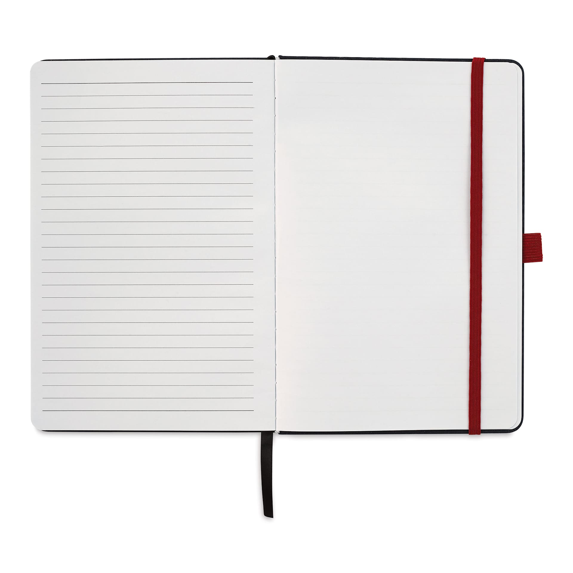 Brainmind Studios Story Tellers Notebook - Navy Blue, 8-1/2" x 5-1/2", 192 Pages (open)