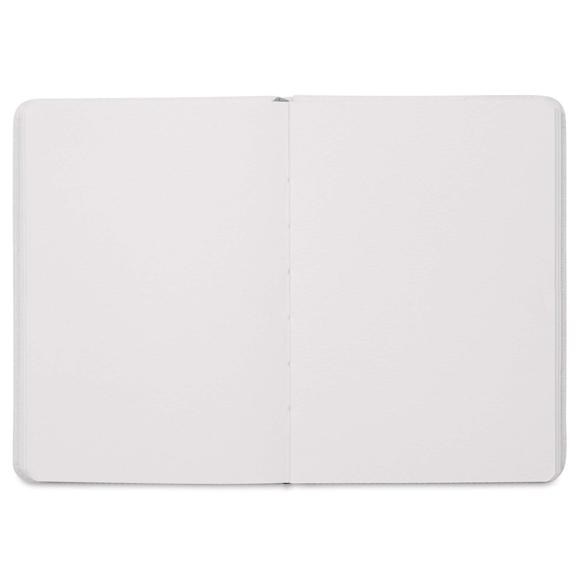 Etchr Mixed Media Hardbound Sketchbook - Cold Press, Portrait, A6, 5.8" x 4.1", 110 lb, open