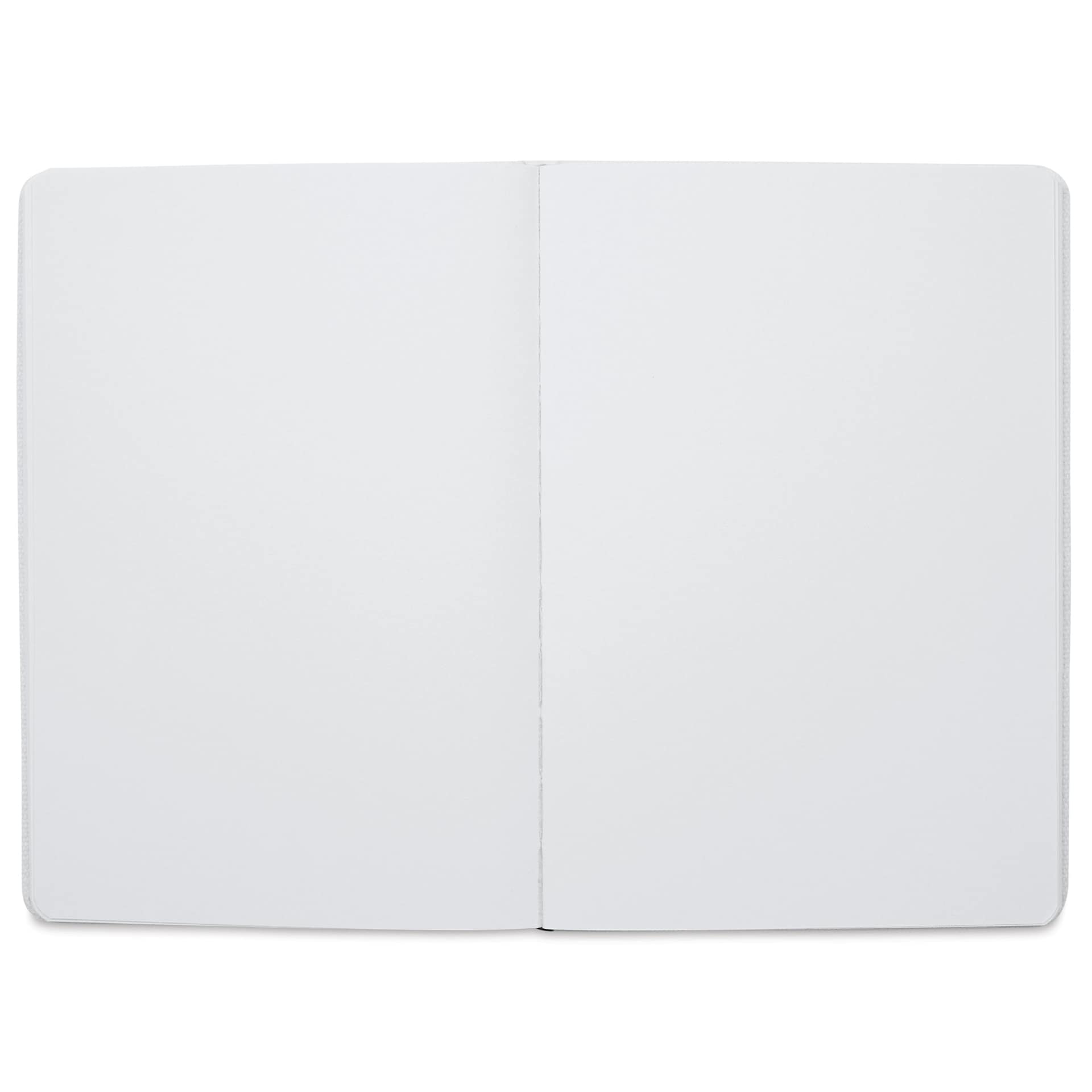 Etchr Mixed Media Hardbound Sketchbook - Hot Press, Portrait, 8.3" x 5.8", 100 lb, open