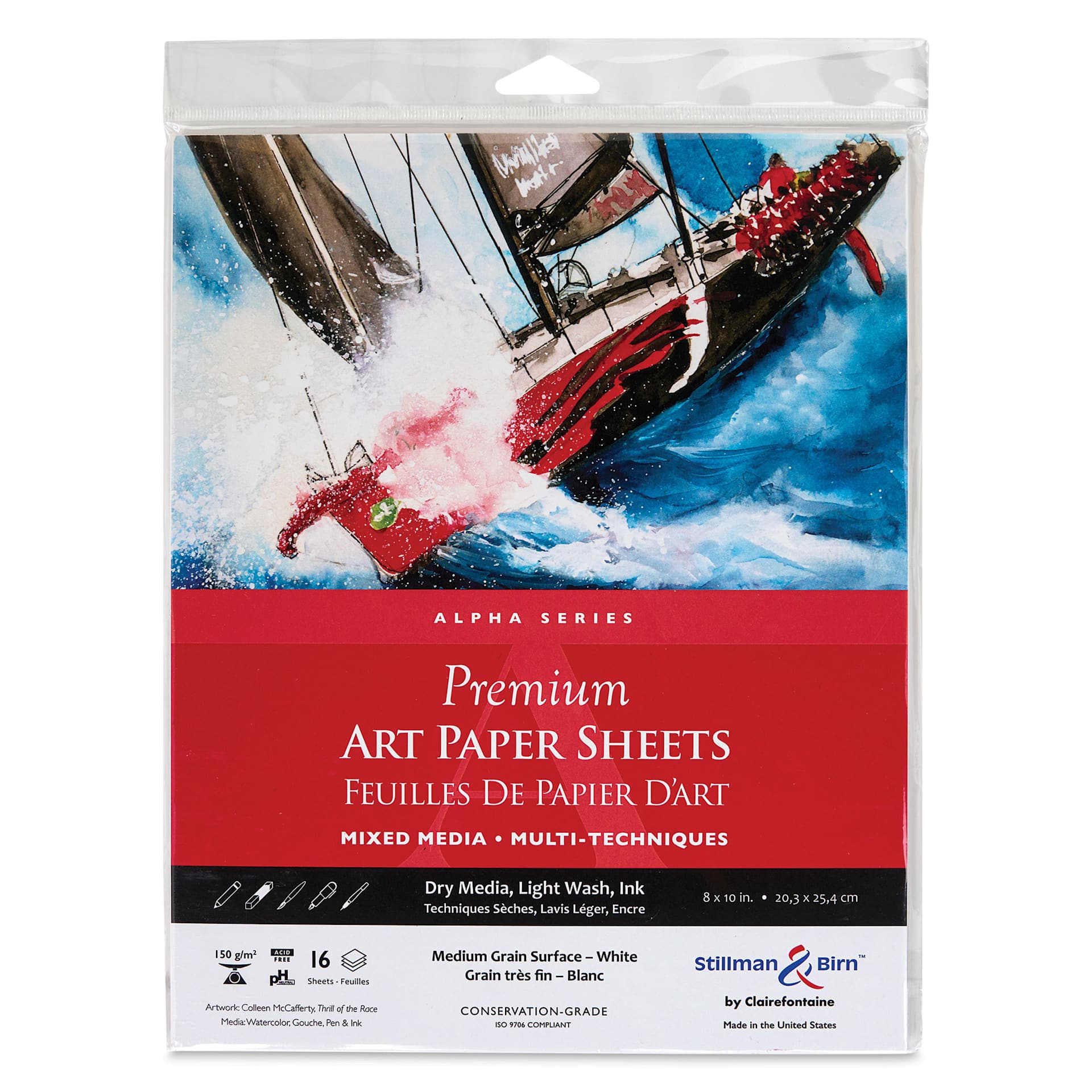 Stillman & Birn Alpha Series Art Paper - 8" x 10", front of the packaging
