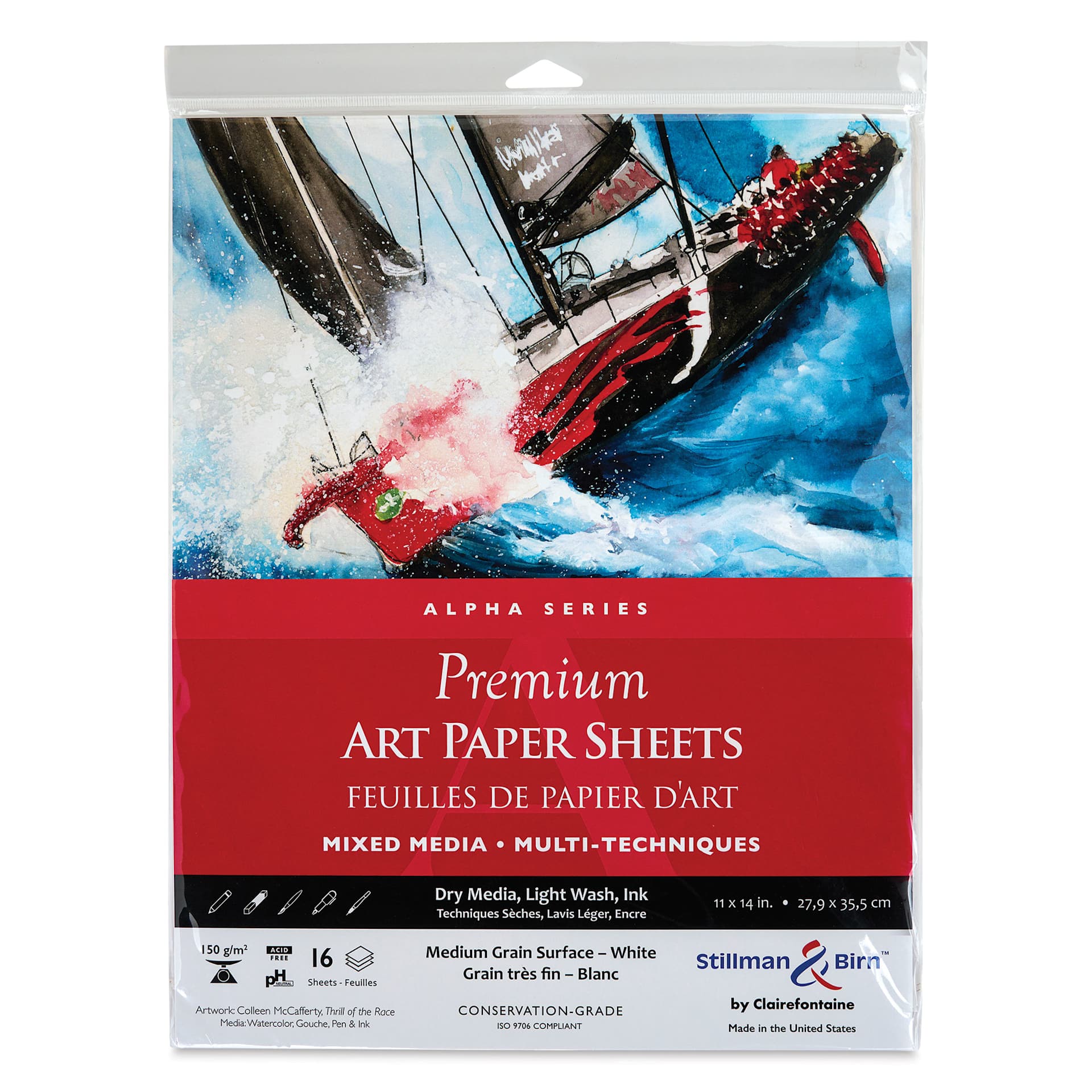 Stillman & Birn Alpha Series Art Paper - 11" x 14", front of the packaging
