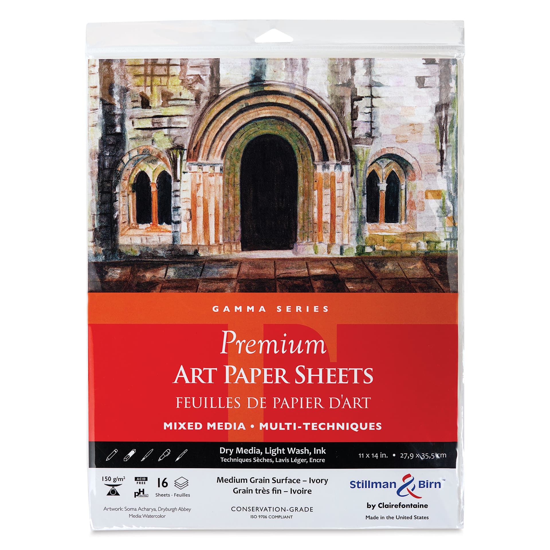 Stillman & Birn Gamma Series Art Paper - 11" x 14", front of the packaging