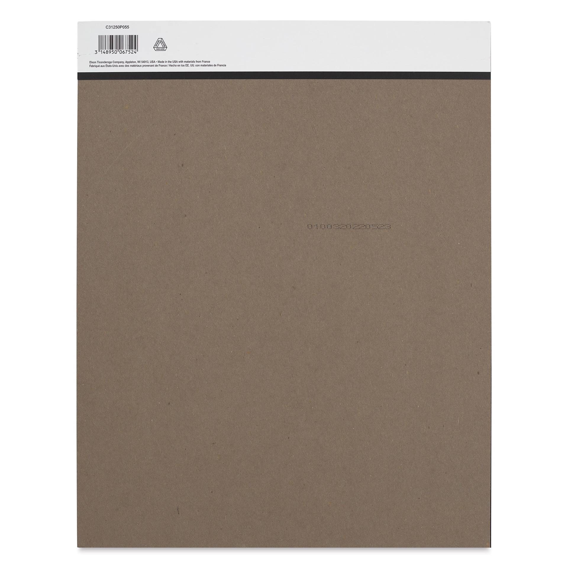 Canson Graduate Black Drawing Pad - 11" x 14", back cover