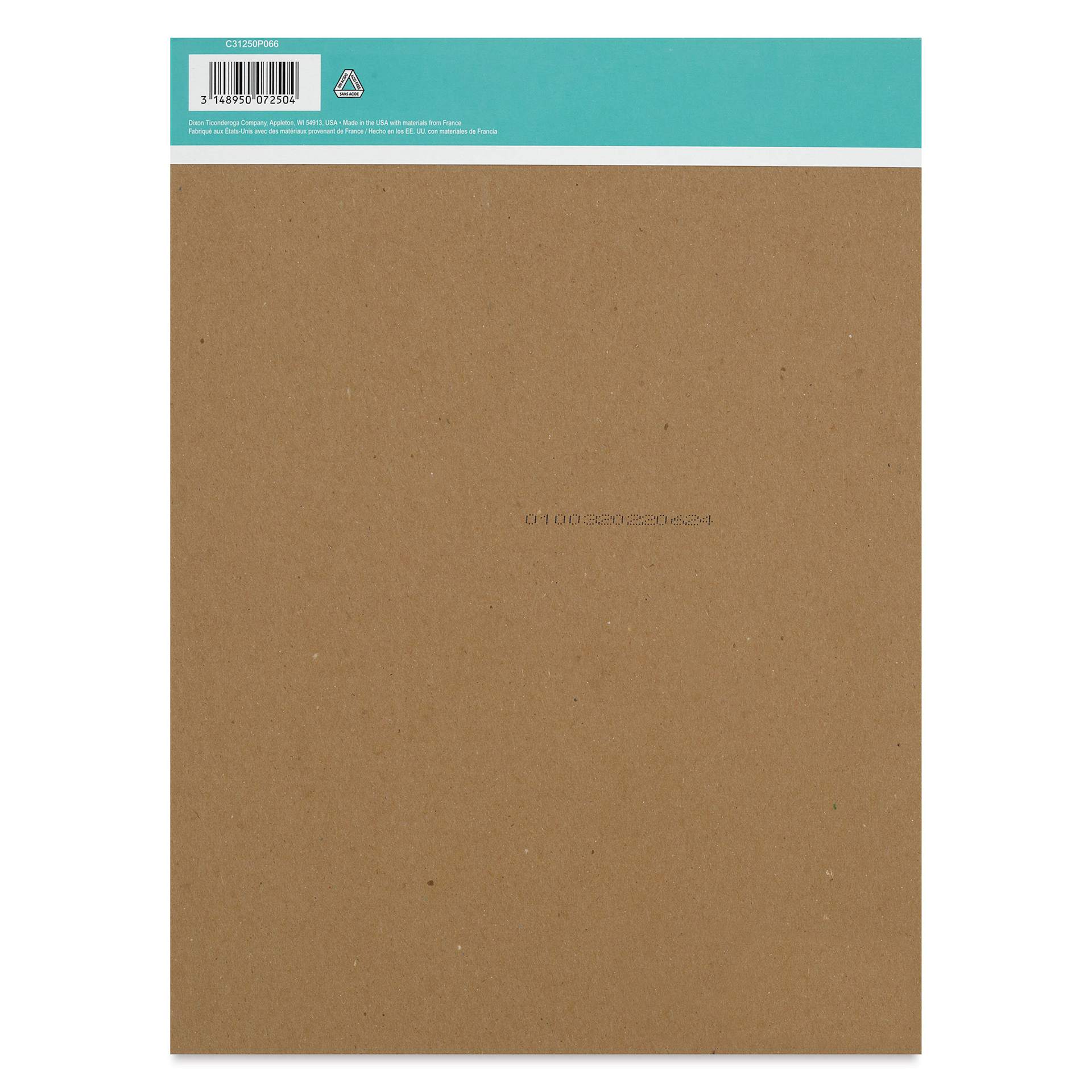Canson Graduate Lettering Marker Pad - 9" x 12", back cover