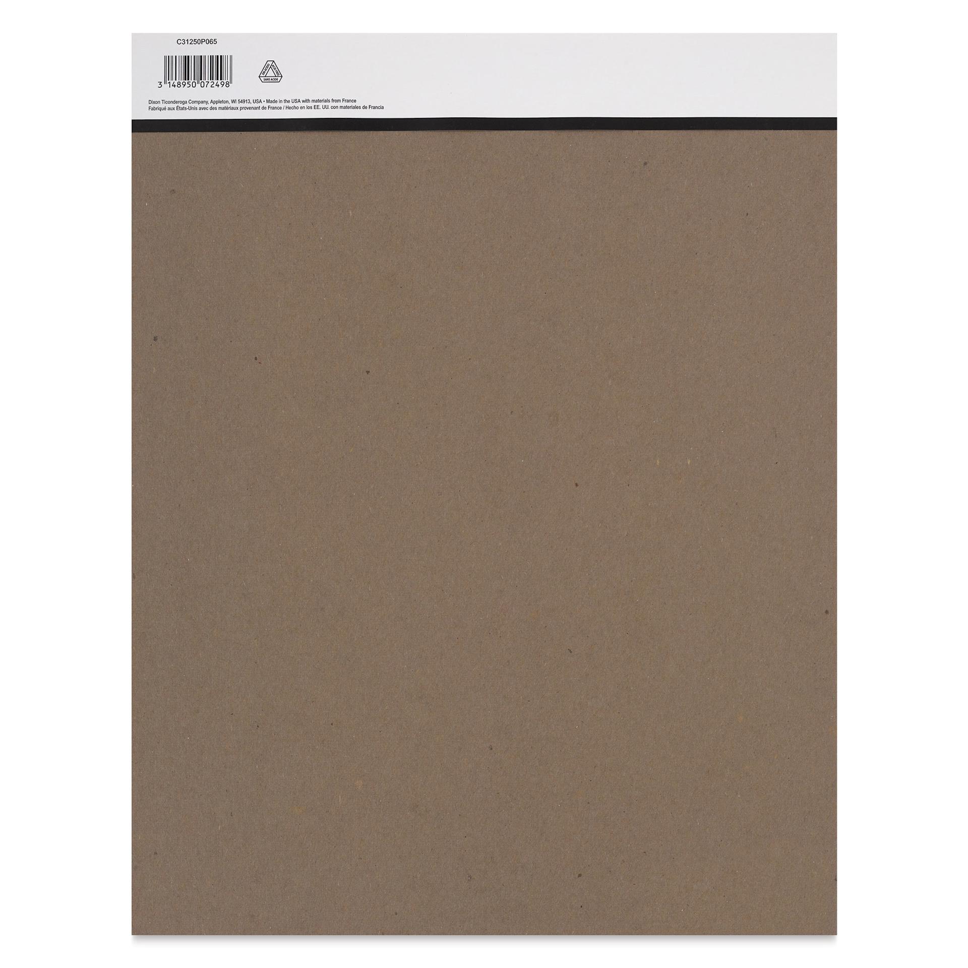 Canson Graduate Black Mixed Media Pad - 11" x 14", back cover