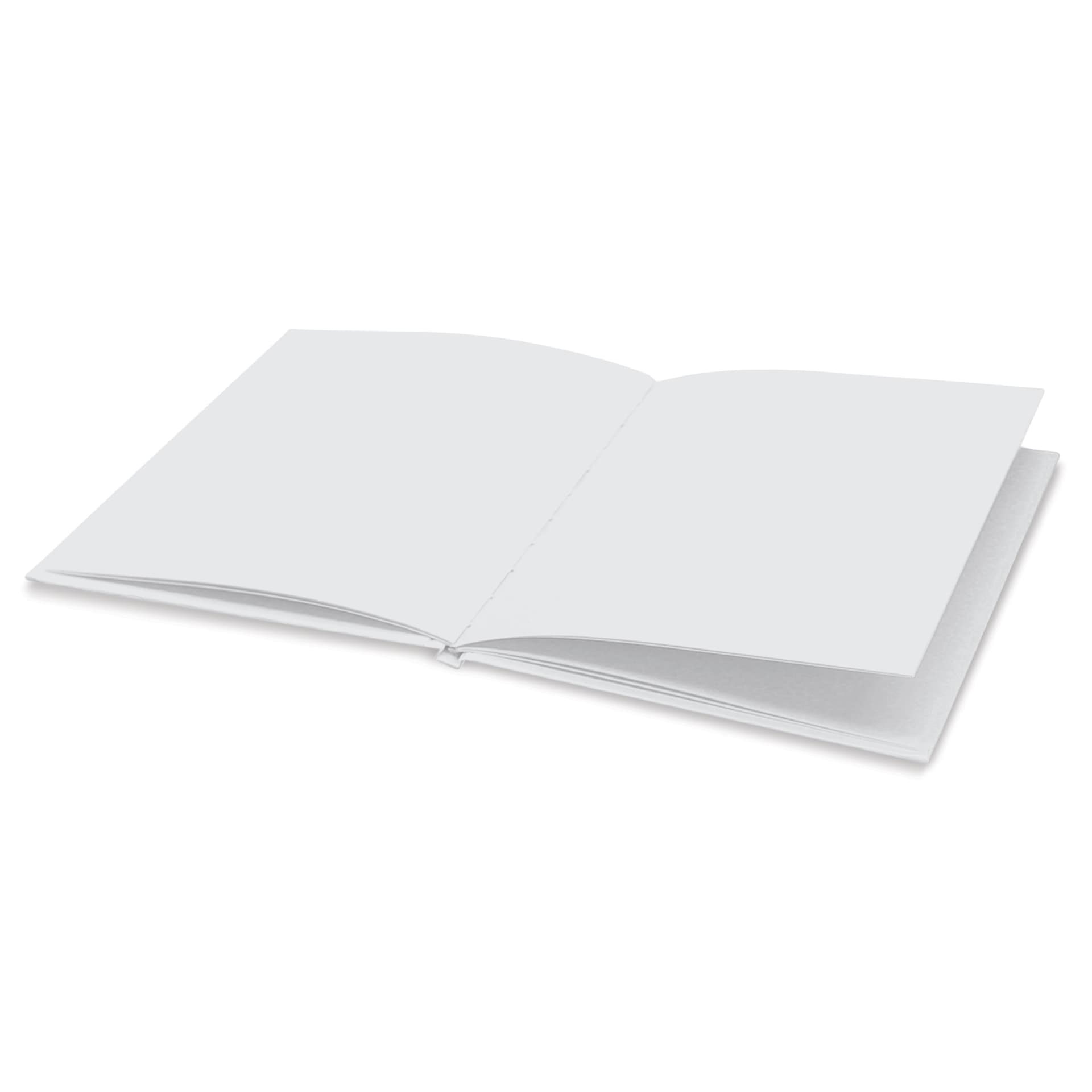 Flipside Hayes Hardcover Blank Portrait Book - 8-1/2" x 11", open