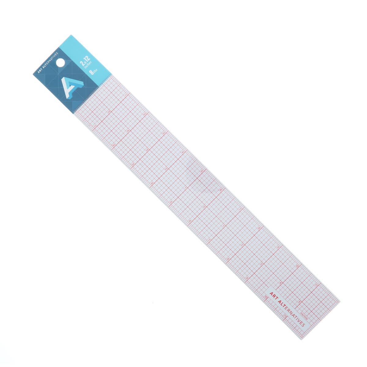 Art Alternatives Graph Ruler - 2" x 12" front of packaging