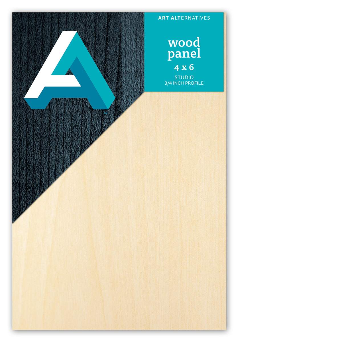 Art Alternatives Studio Wood Panel, .75 in Profile, 4 in x 6 in