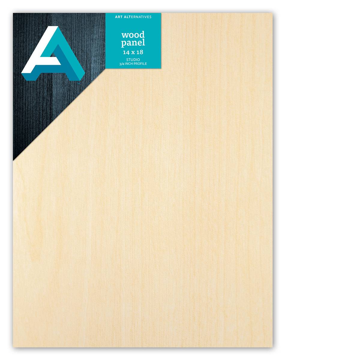 Art Alternatives Studio Wood Panel, .75 in Profile, 14 in x 18 in