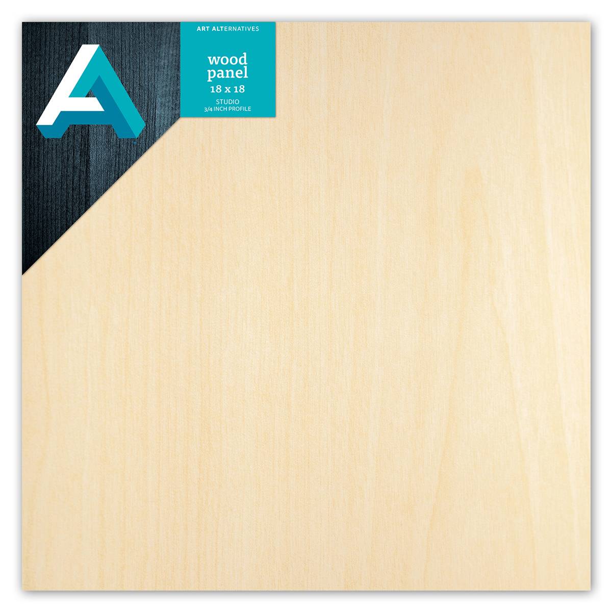 Art Alternatives Studio Wood Panel, .75 in Profile, 18 in x 18 in